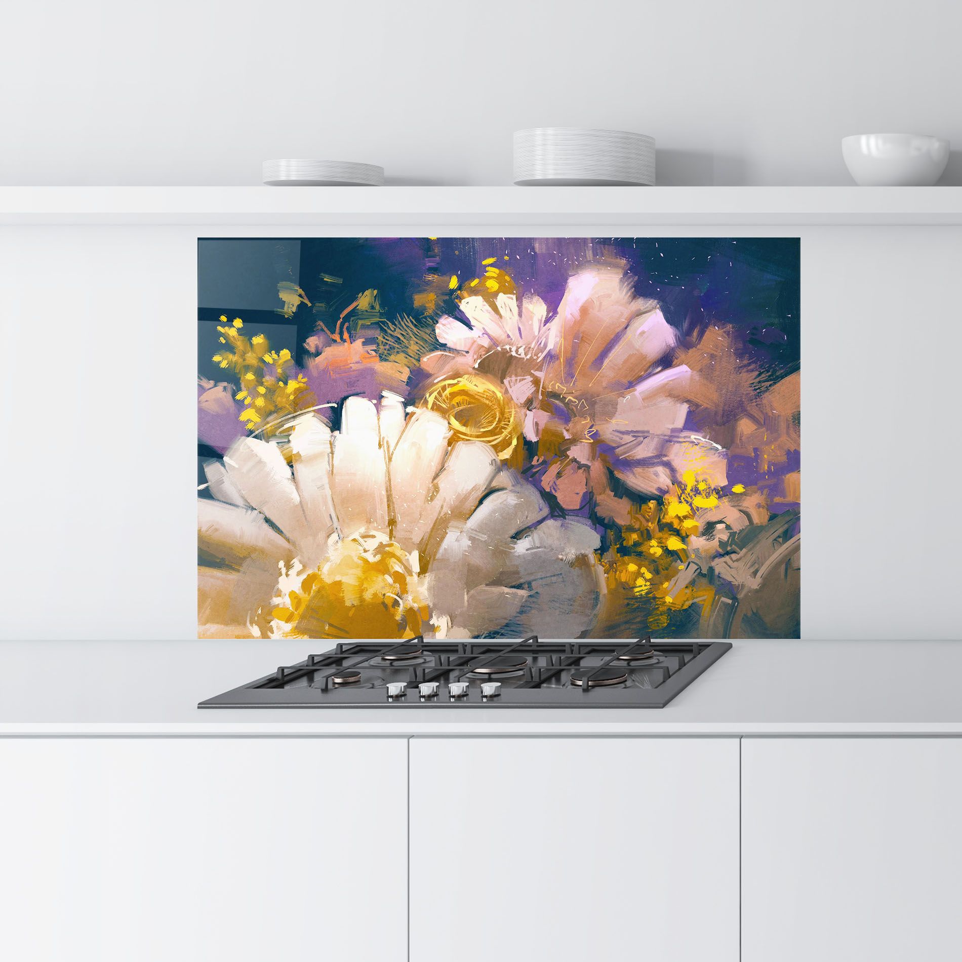 Gold Purple Flowers mockup 9