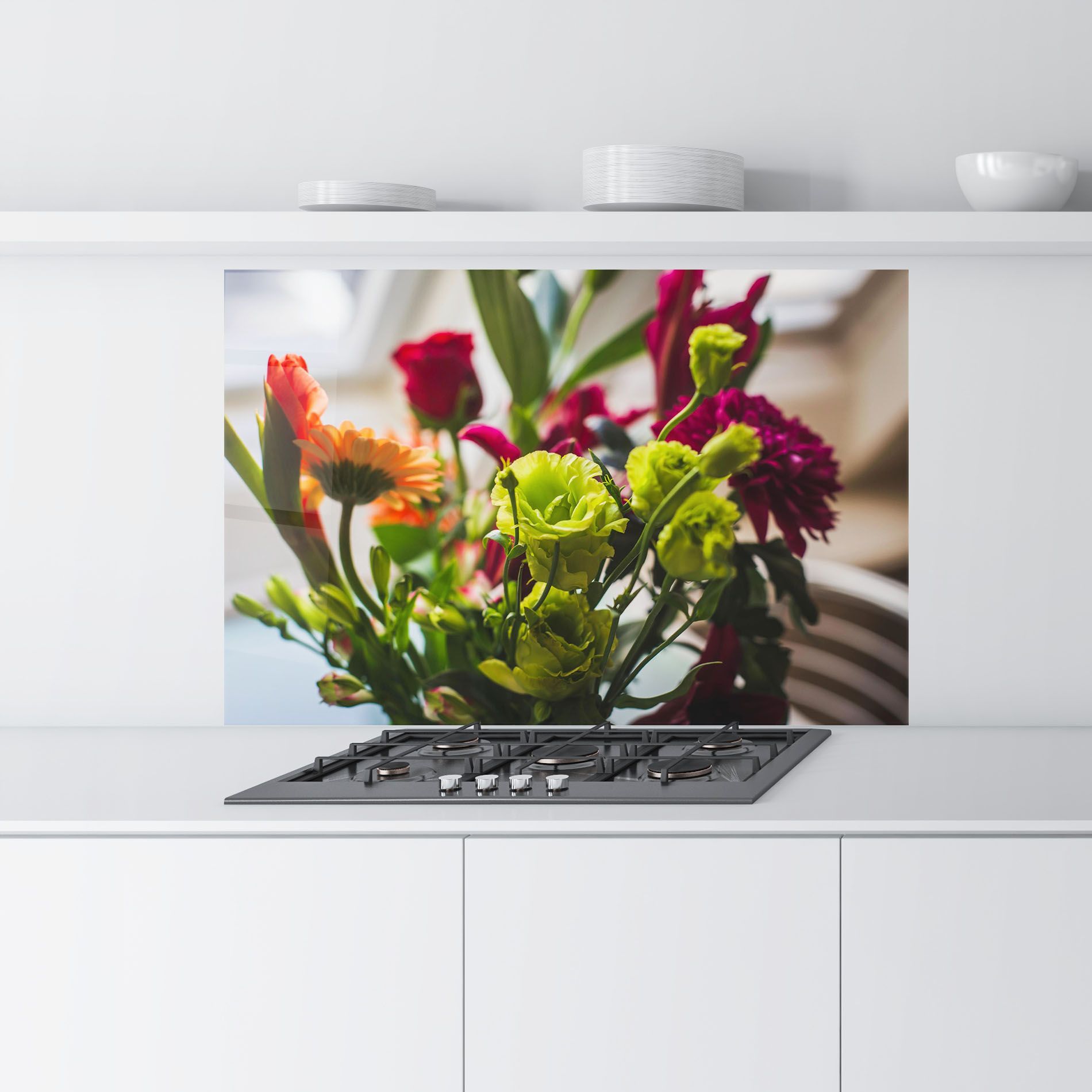 Green Flowers Bouquet mockup 9