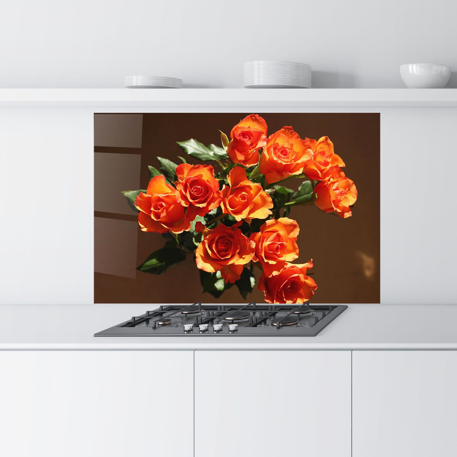 Orange Roses Bouquet mockup 9