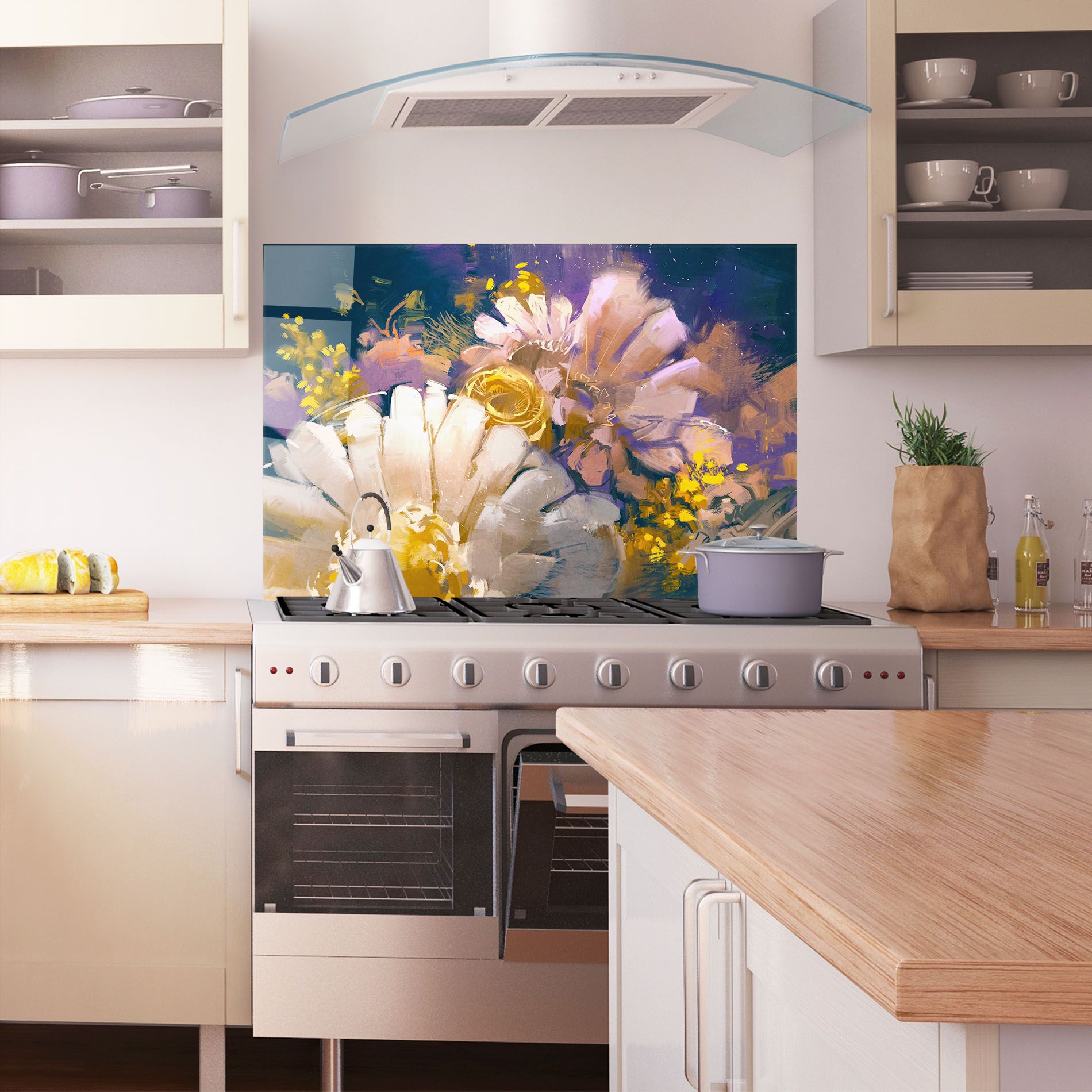 Gold Purple Flowers mockup 1