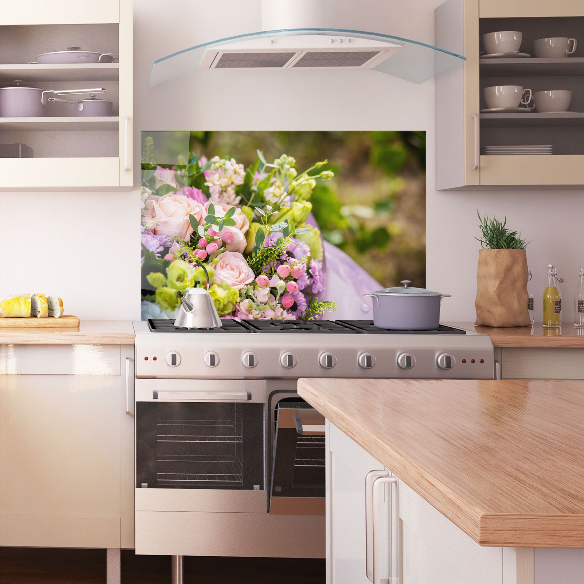 Green Pink Bouquet mockup 1