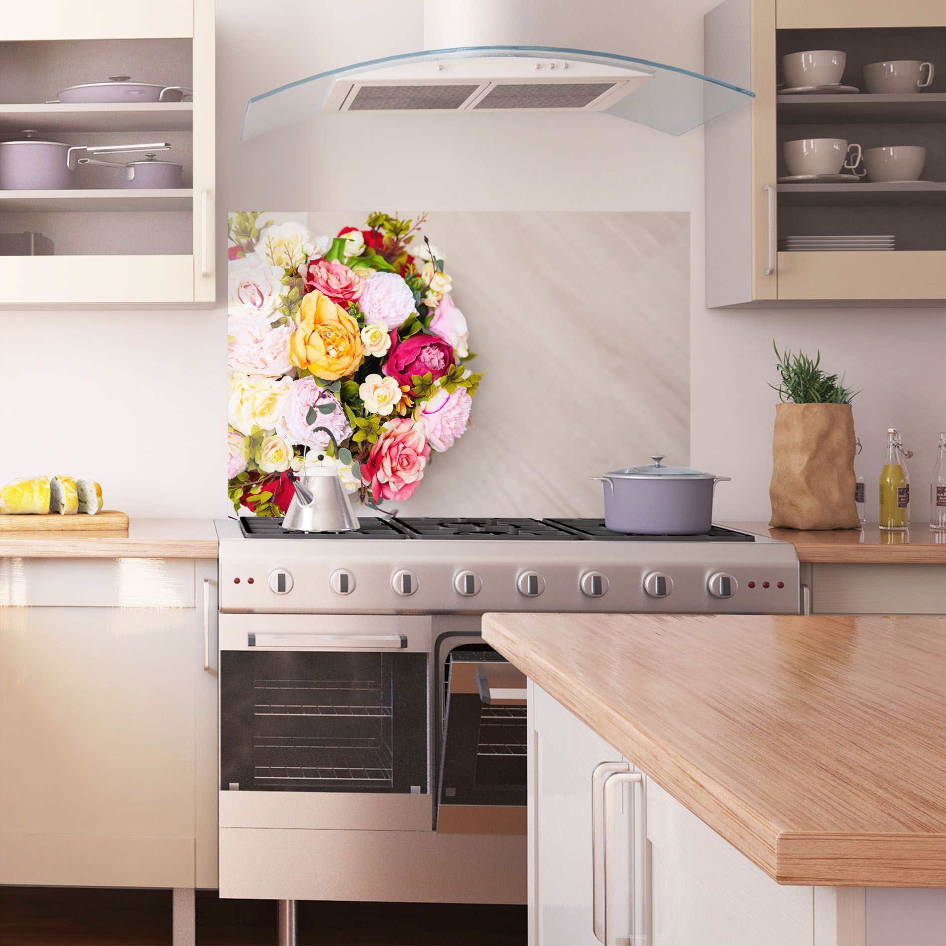 Orange Purple Bouquet mockup 1