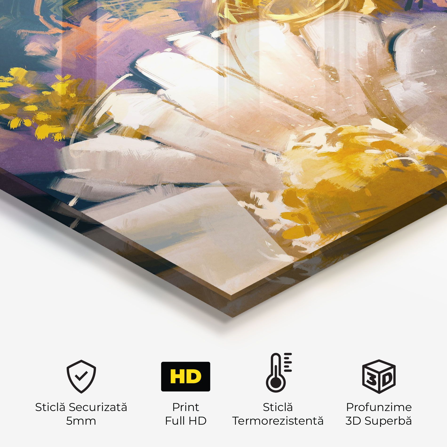 Gold Purple Flowers mockup 2