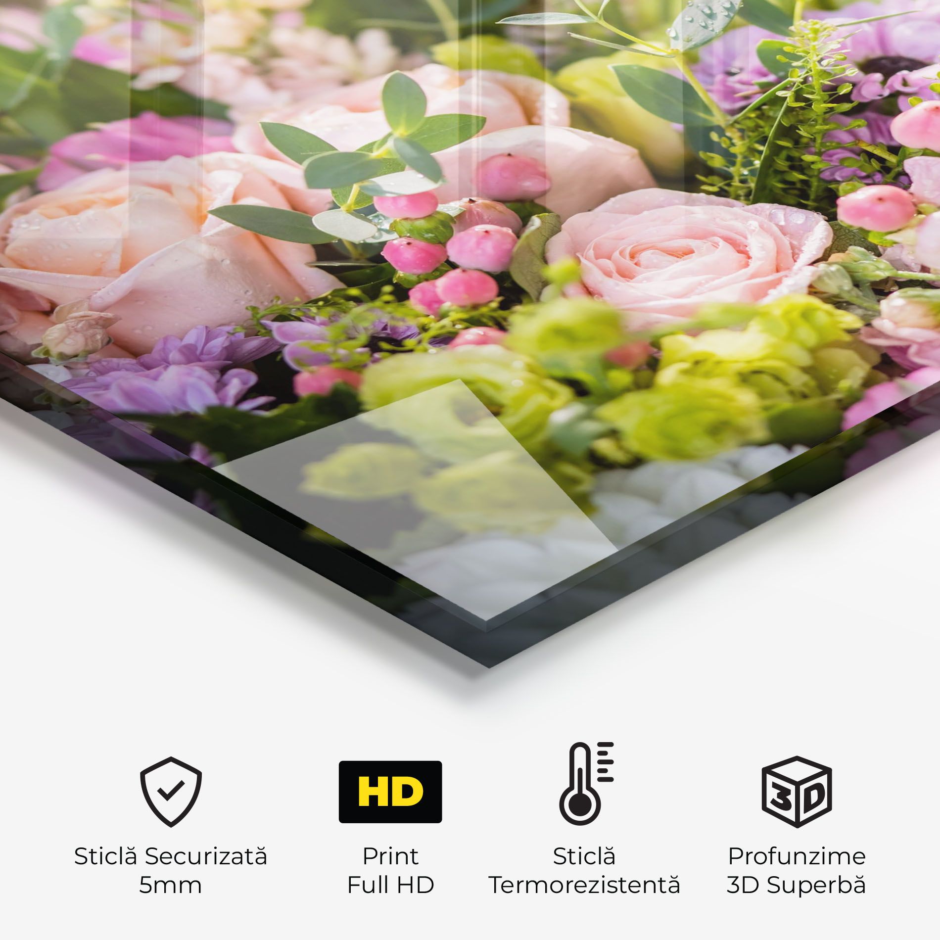 Green Pink Bouquet mockup 2