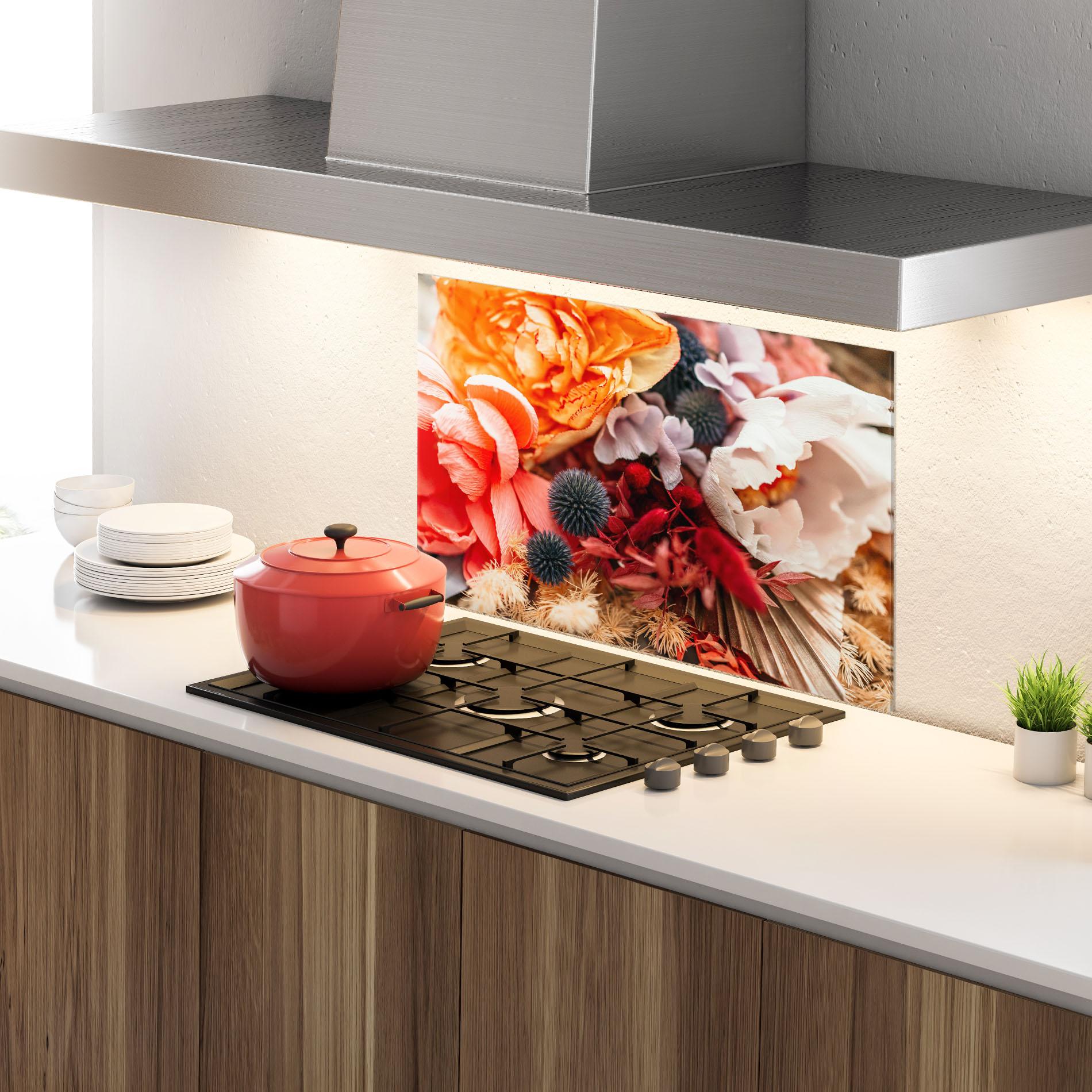 Panou Sticla Bucatarie Autumn Bouquet mockup 4