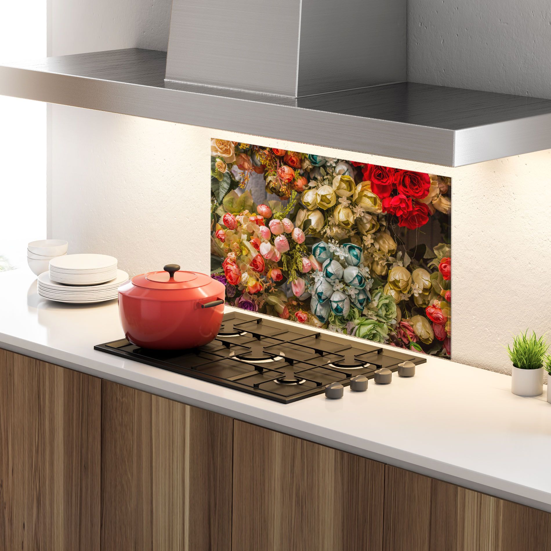 Fake Flowers Wall mockup 4