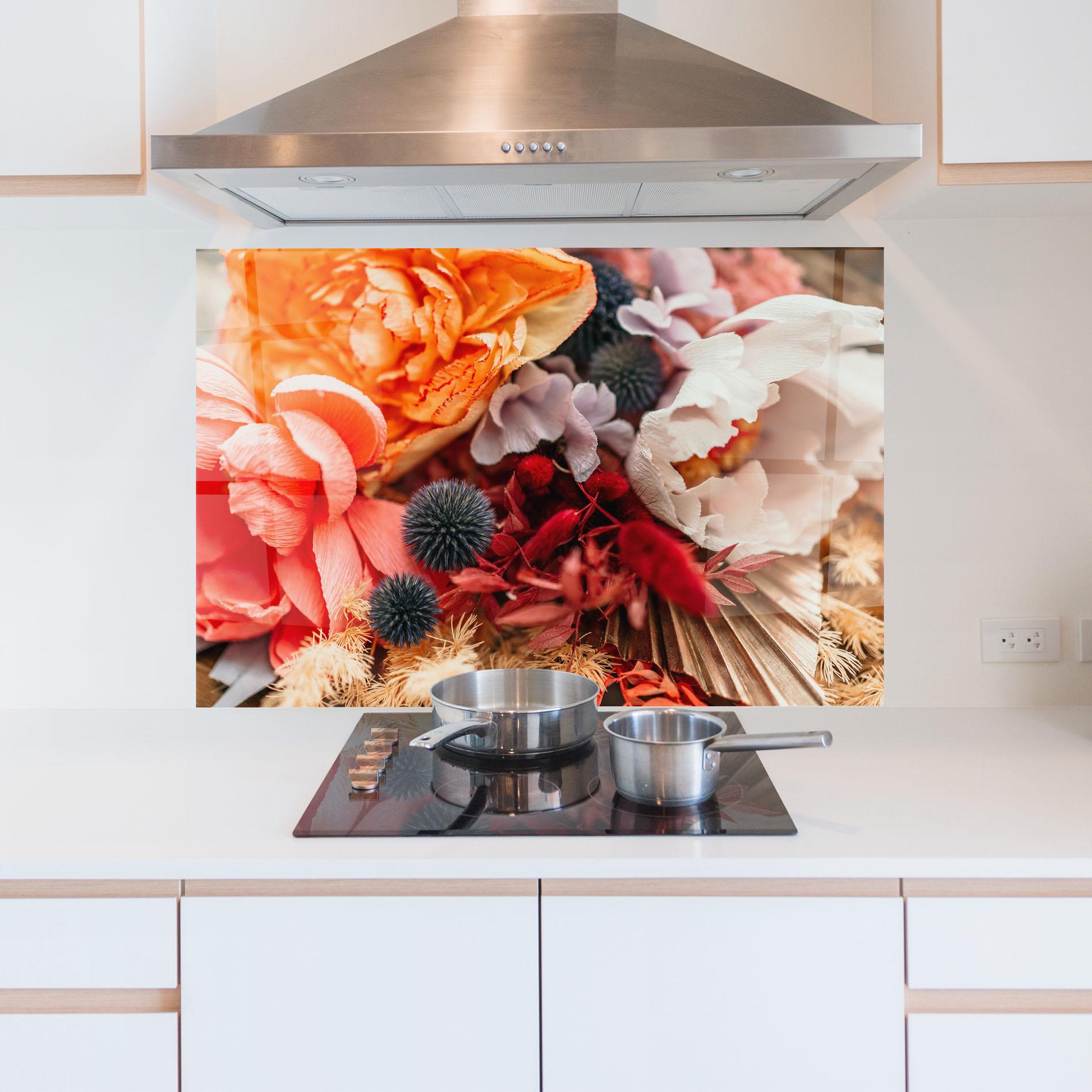 Panou Sticla Bucatarie Autumn Bouquet mockup 5