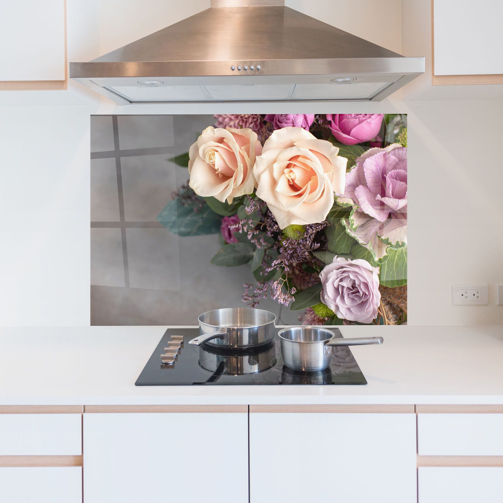 Cream Purple Bouquet mockup 5