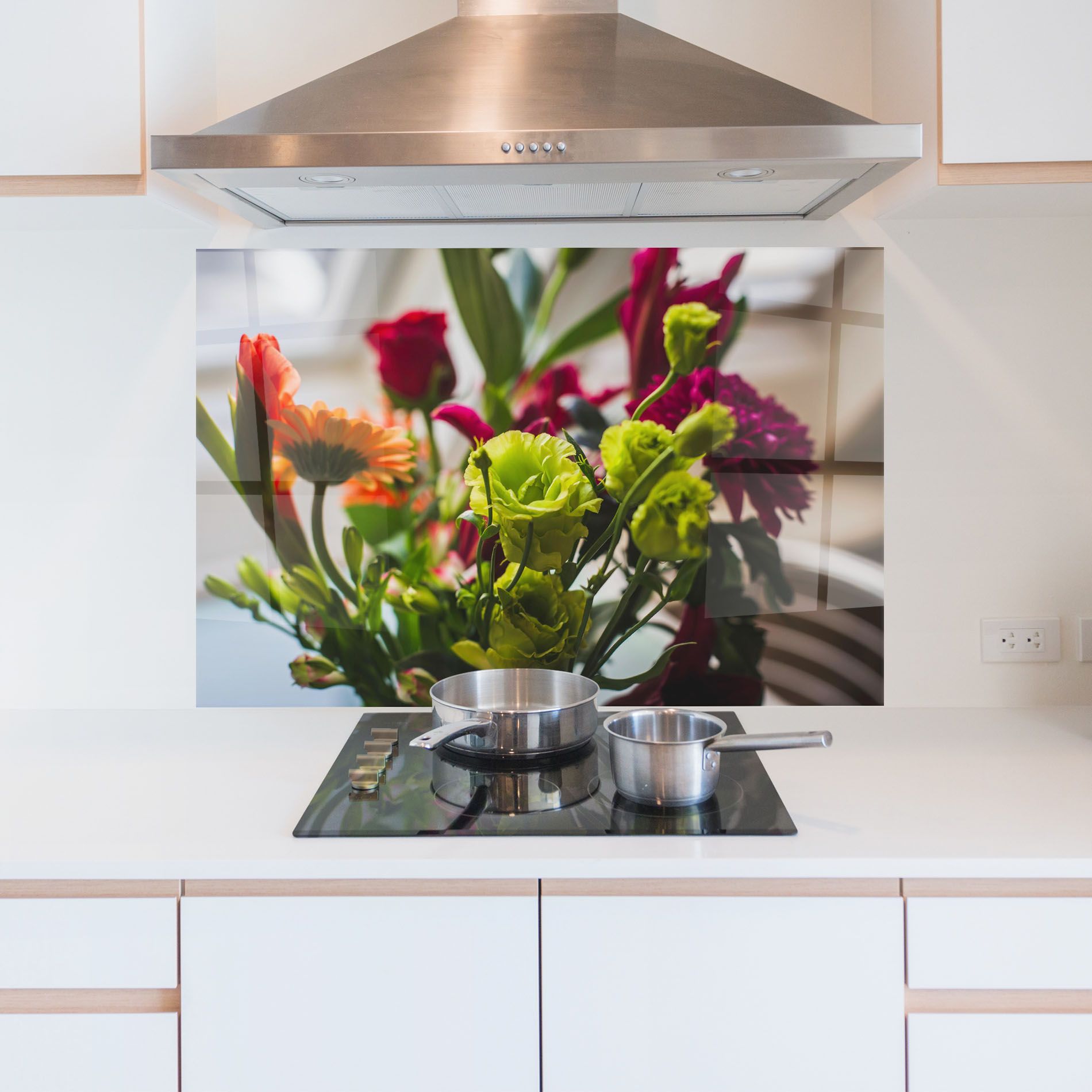 Green Flowers Bouquet mockup 5