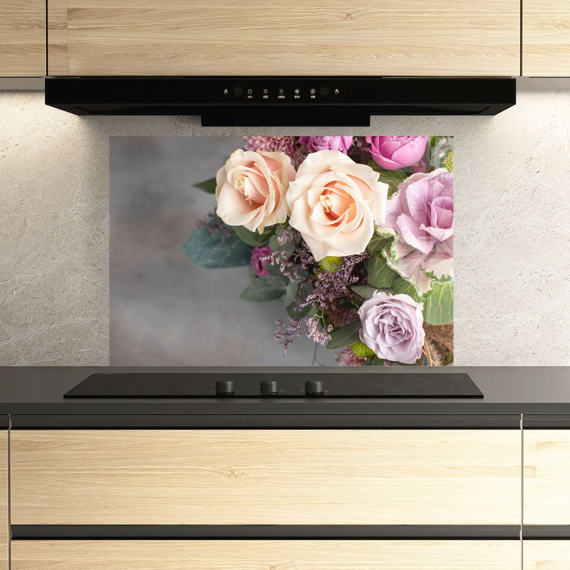 Cream Purple Bouquet mockup 3