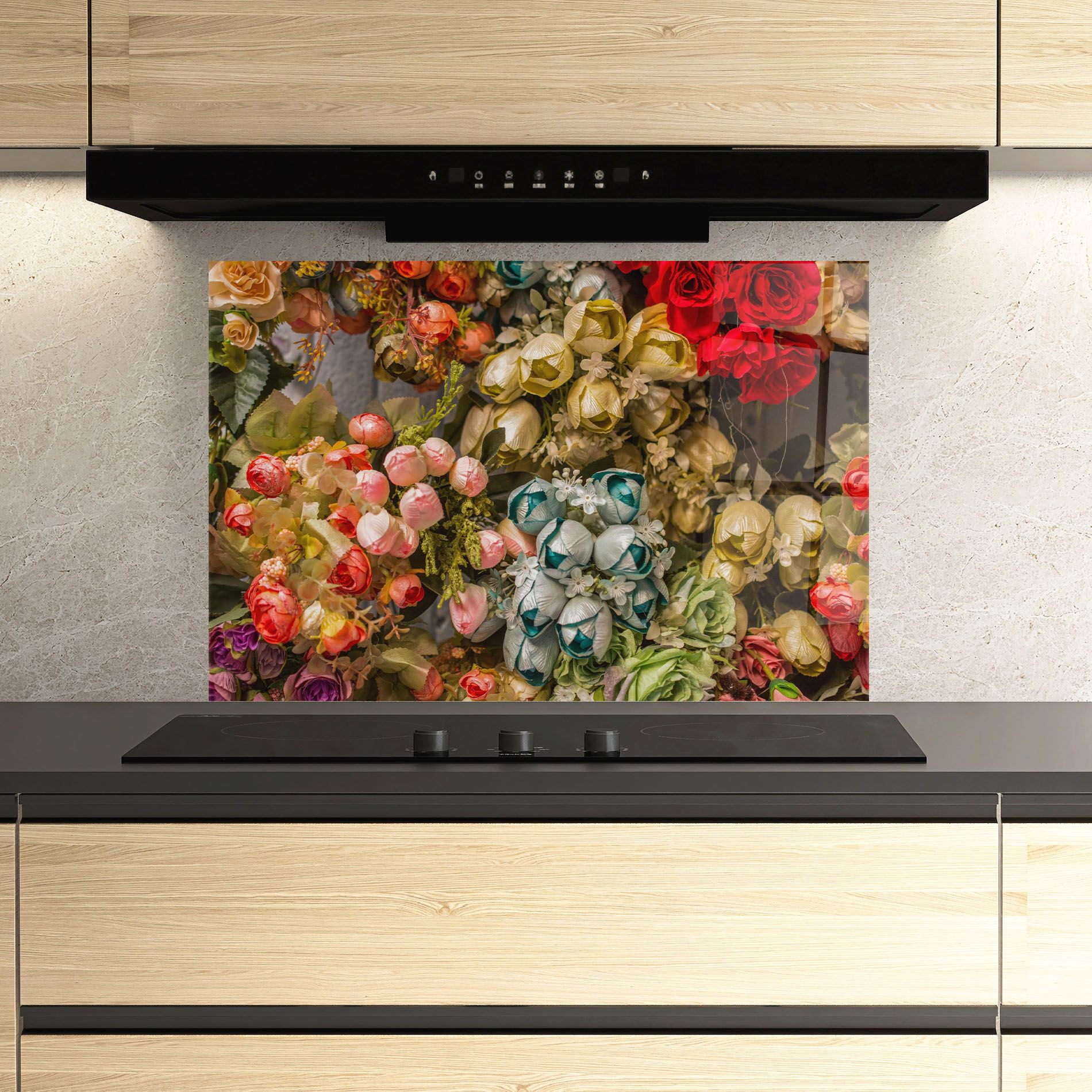 Fake Flowers Wall mockup 3