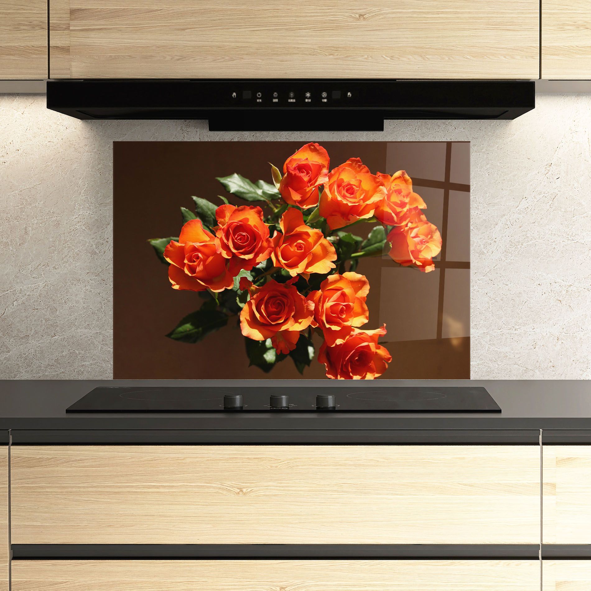 Orange Roses Bouquet mockup 3