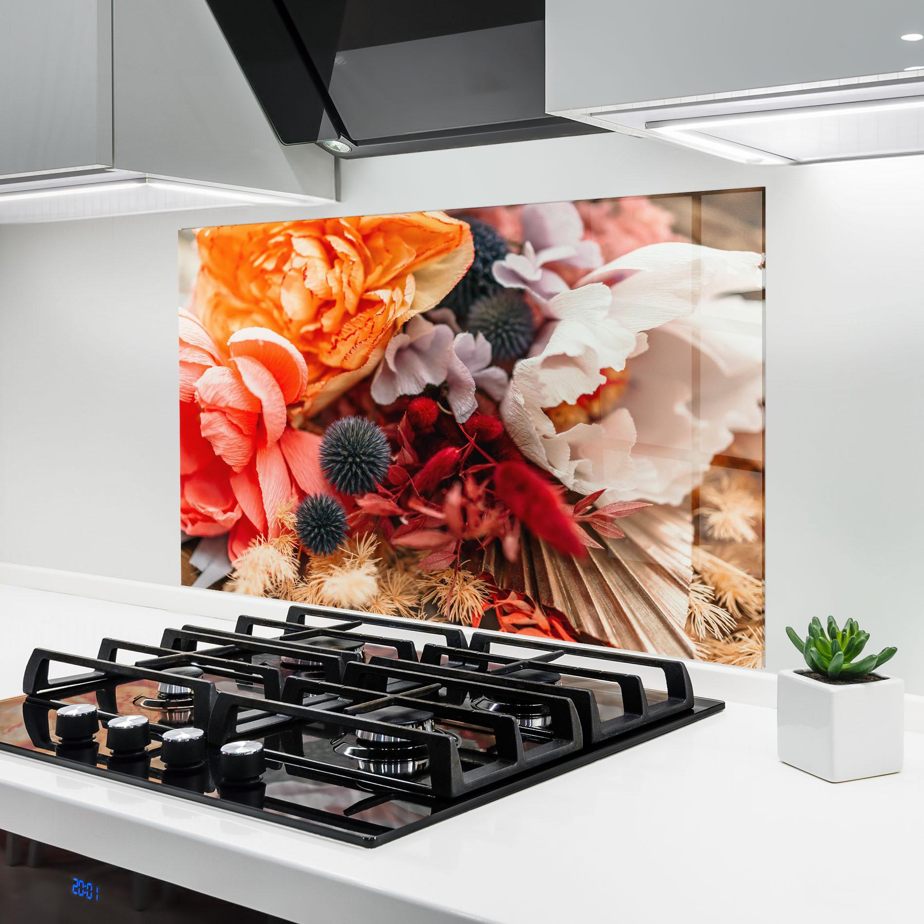 Panou Sticla Bucatarie Autumn Bouquet mockup 6