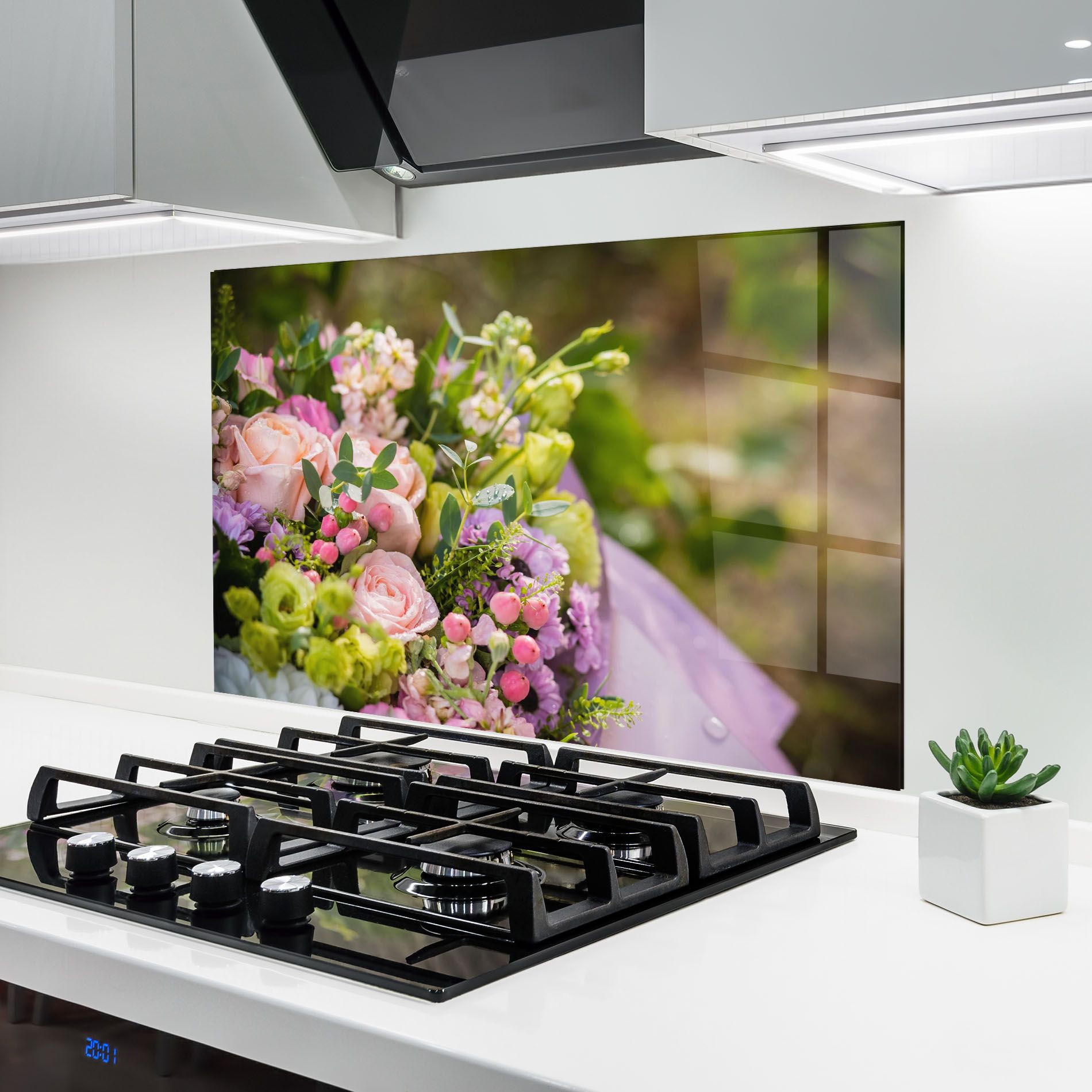 Green Pink Bouquet mockup 6