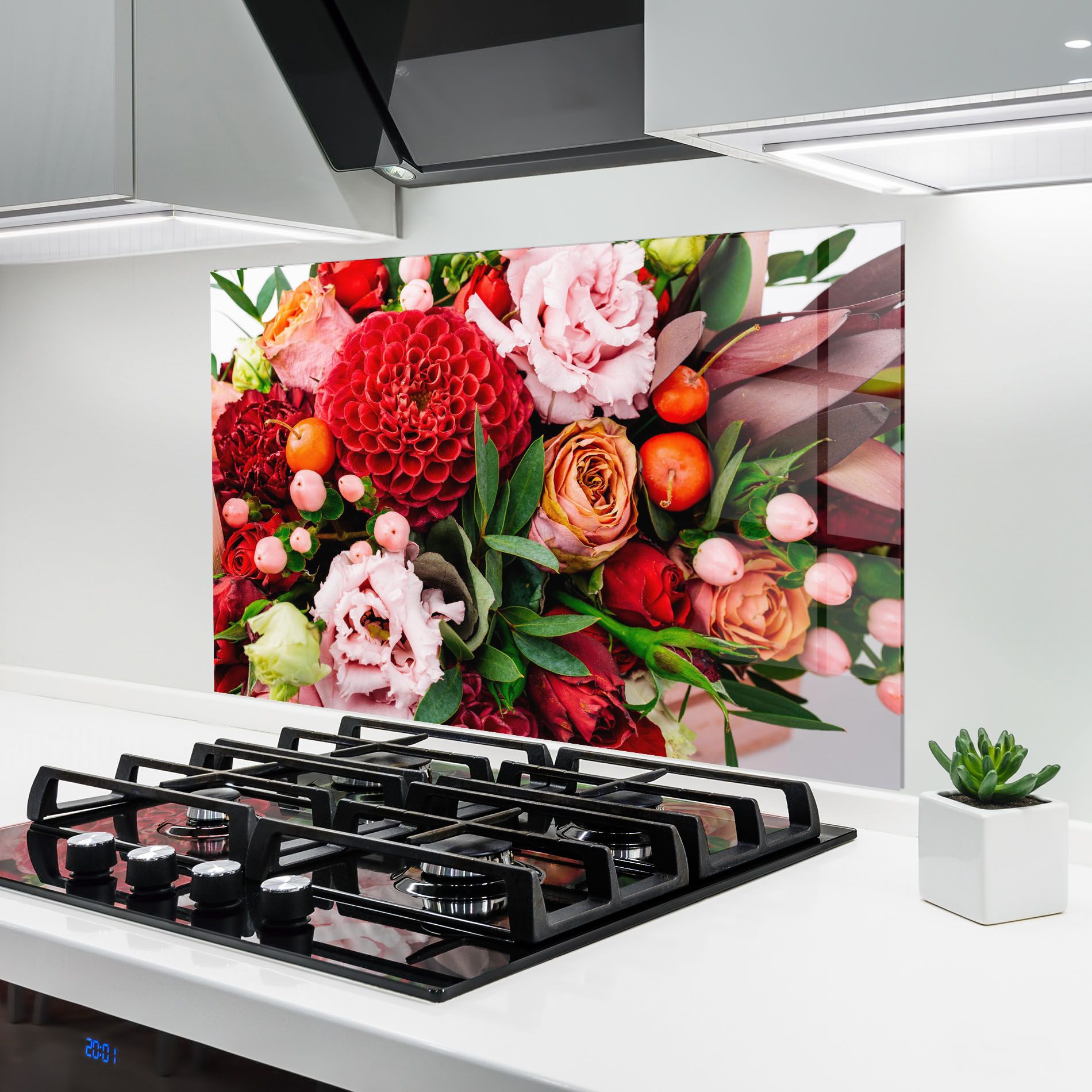 Red Orange Bouquet mockup 6