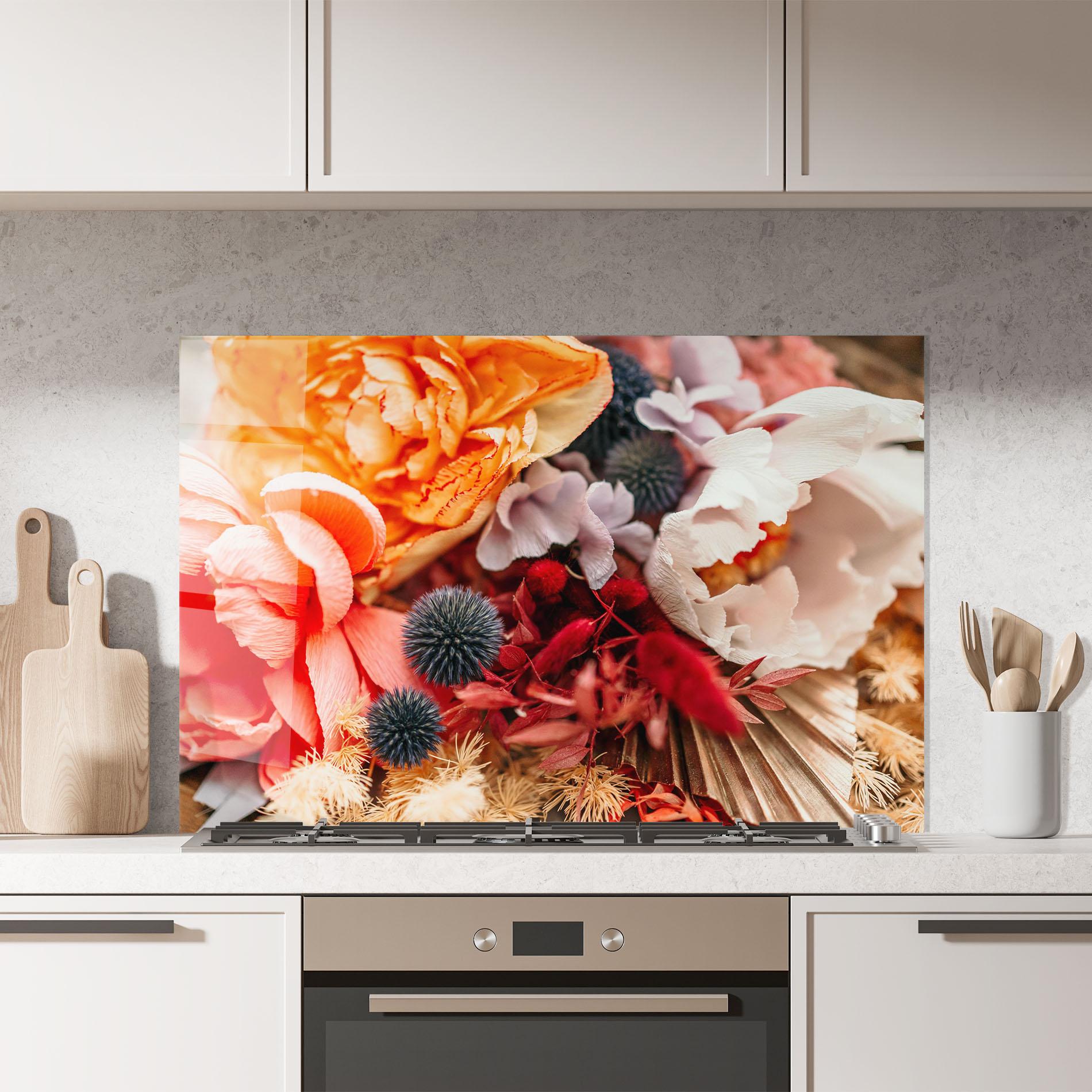 Panou Sticla Bucatarie Autumn Bouquet mockup 7