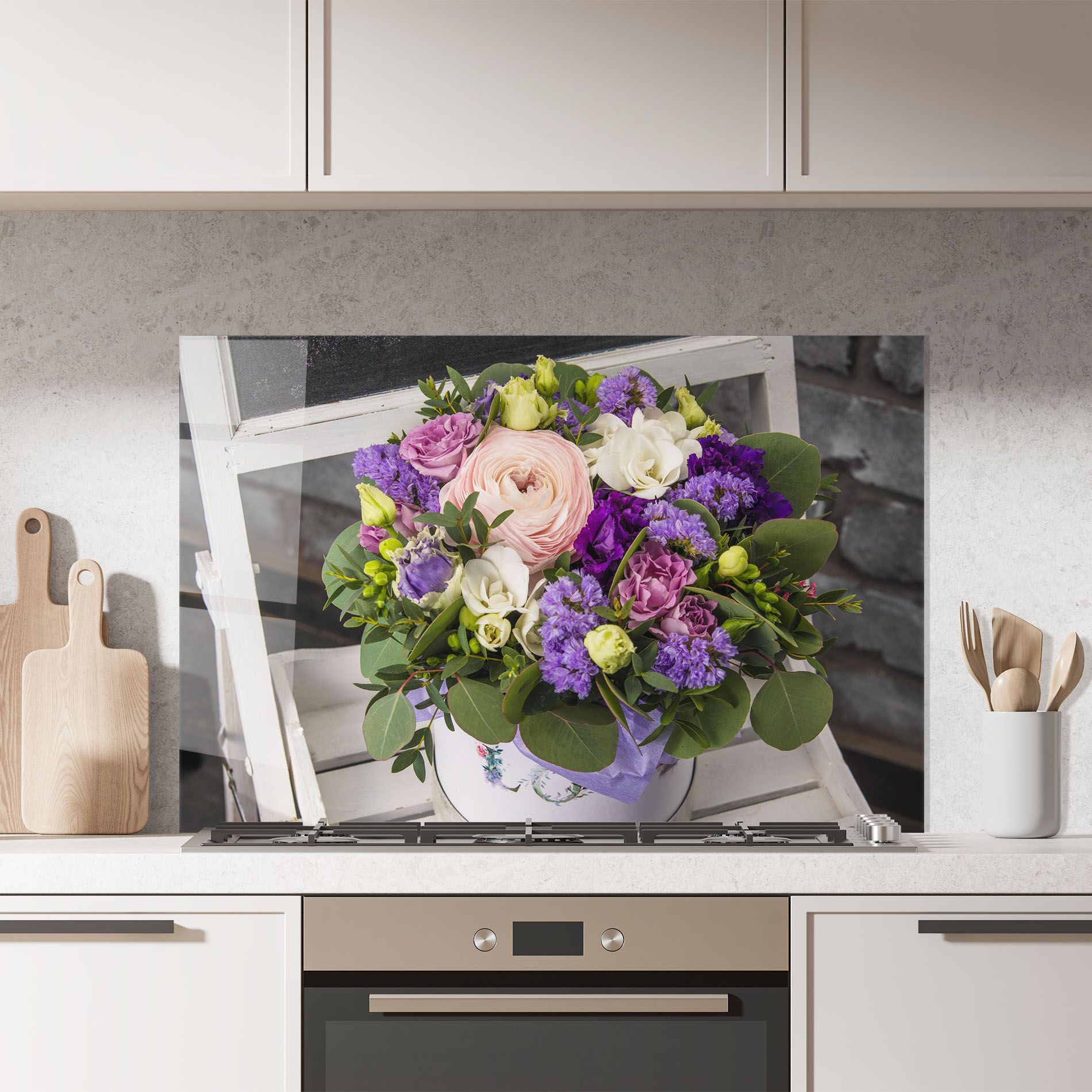 Big Pink Rose Bouquet mockup 7