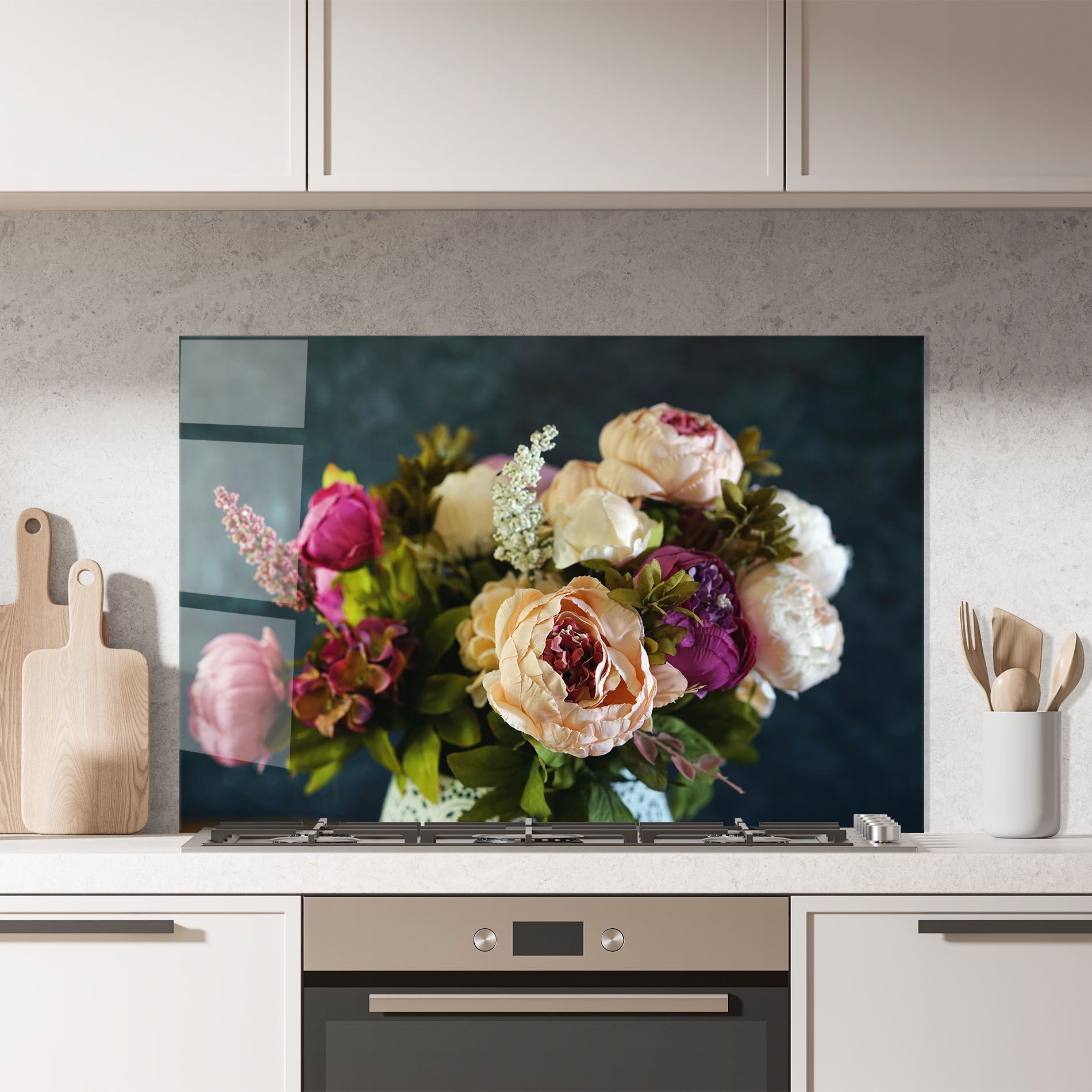 Cream Roses Bouquet mockup 7