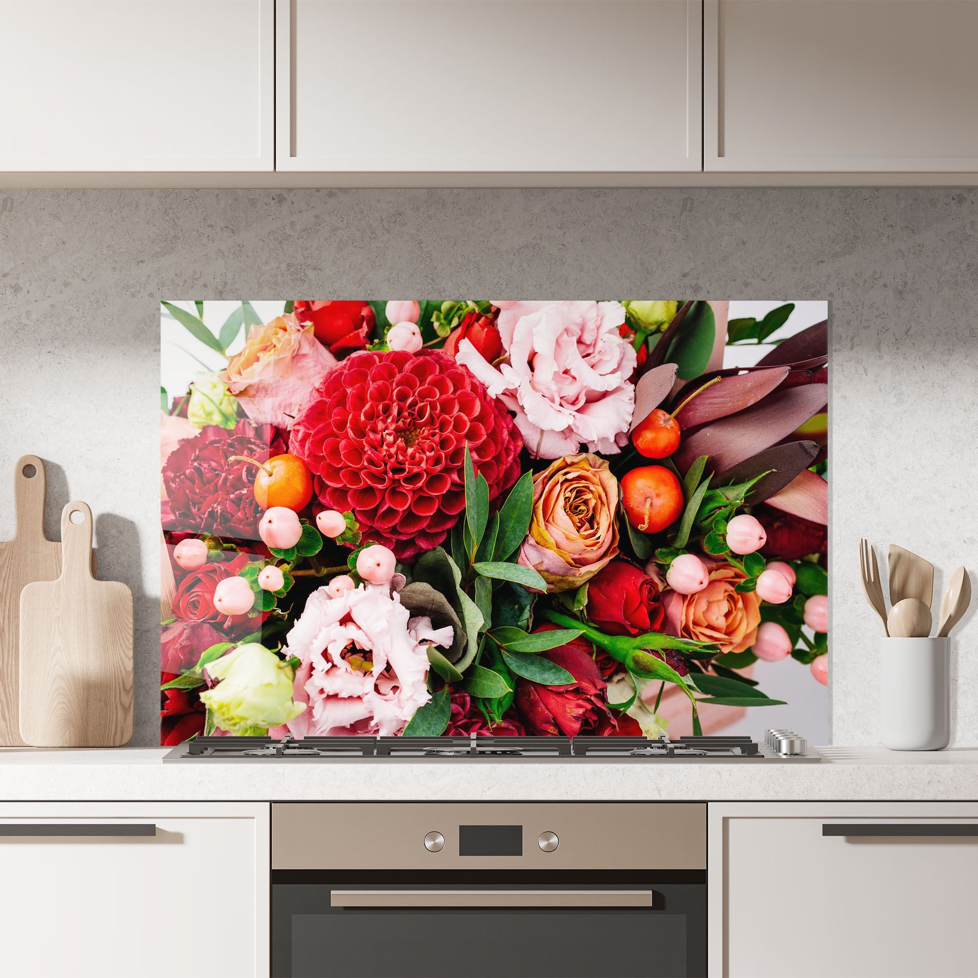 Red Orange Bouquet mockup 7