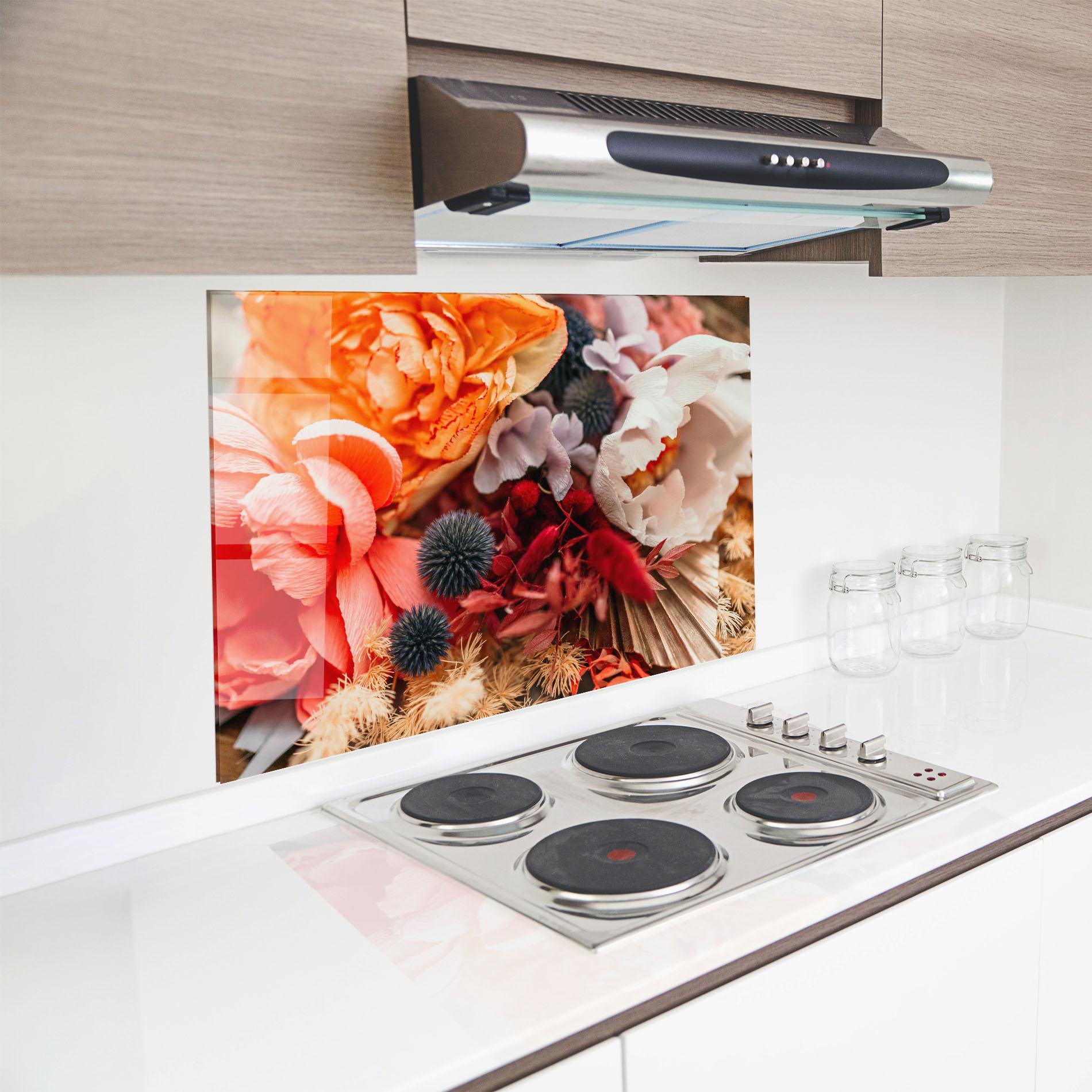 Panou Sticla Bucatarie Autumn Bouquet mockup 8