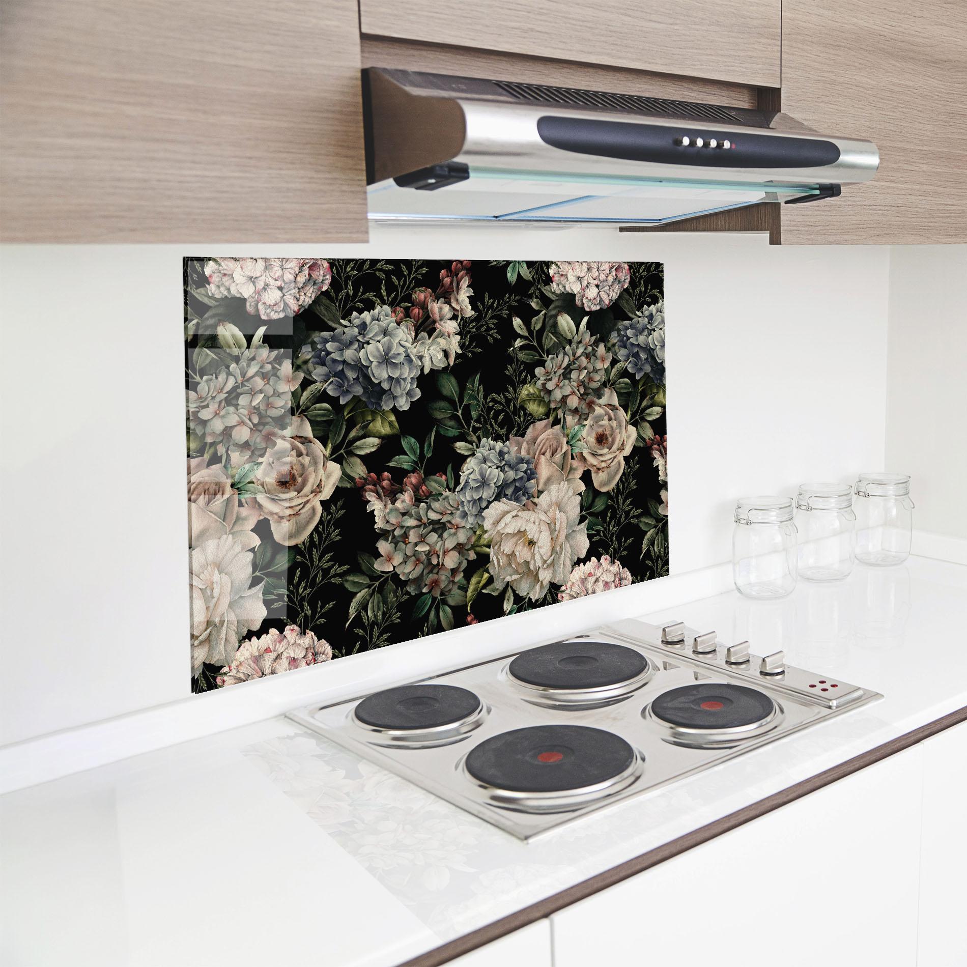 Panou Sticla Bucatarie Flowers Bouquet mockup 8