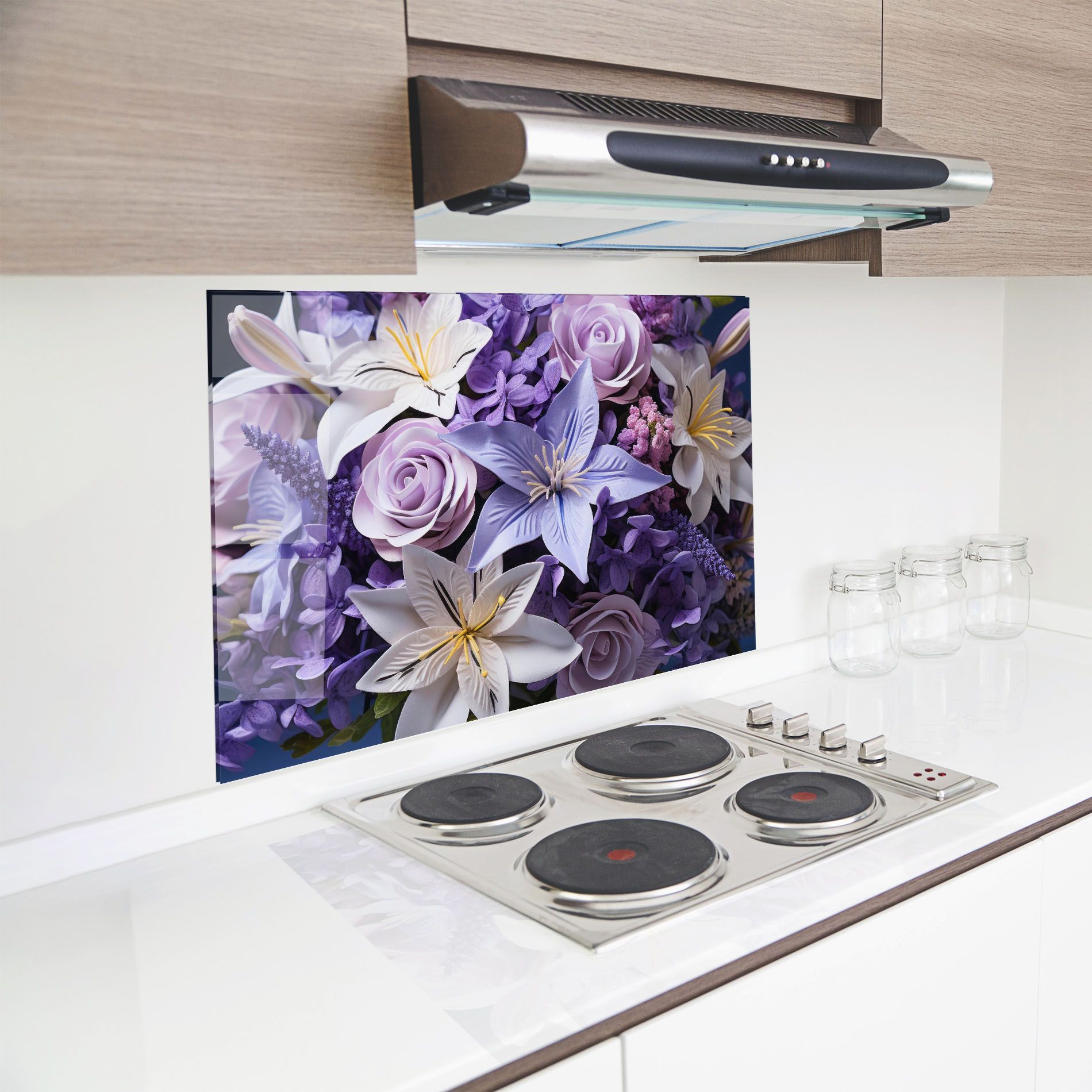 Purple Cute Bouquet mockup 8