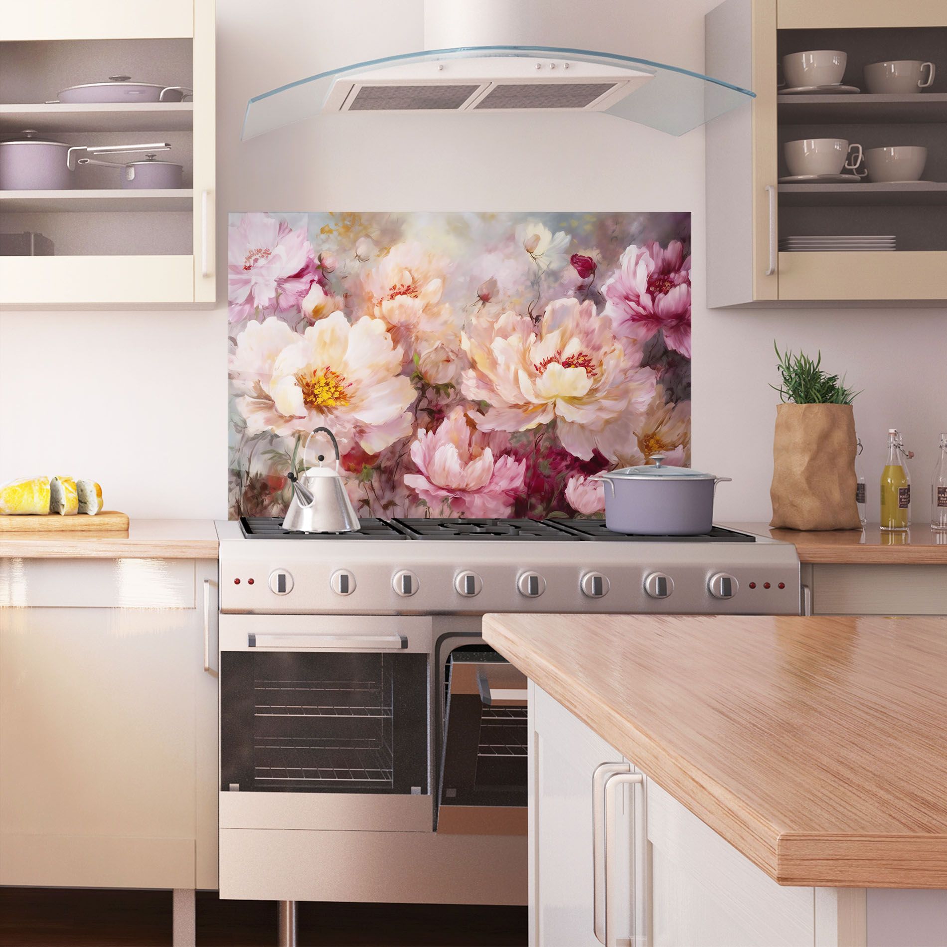 Peony Painting Art mockup 1