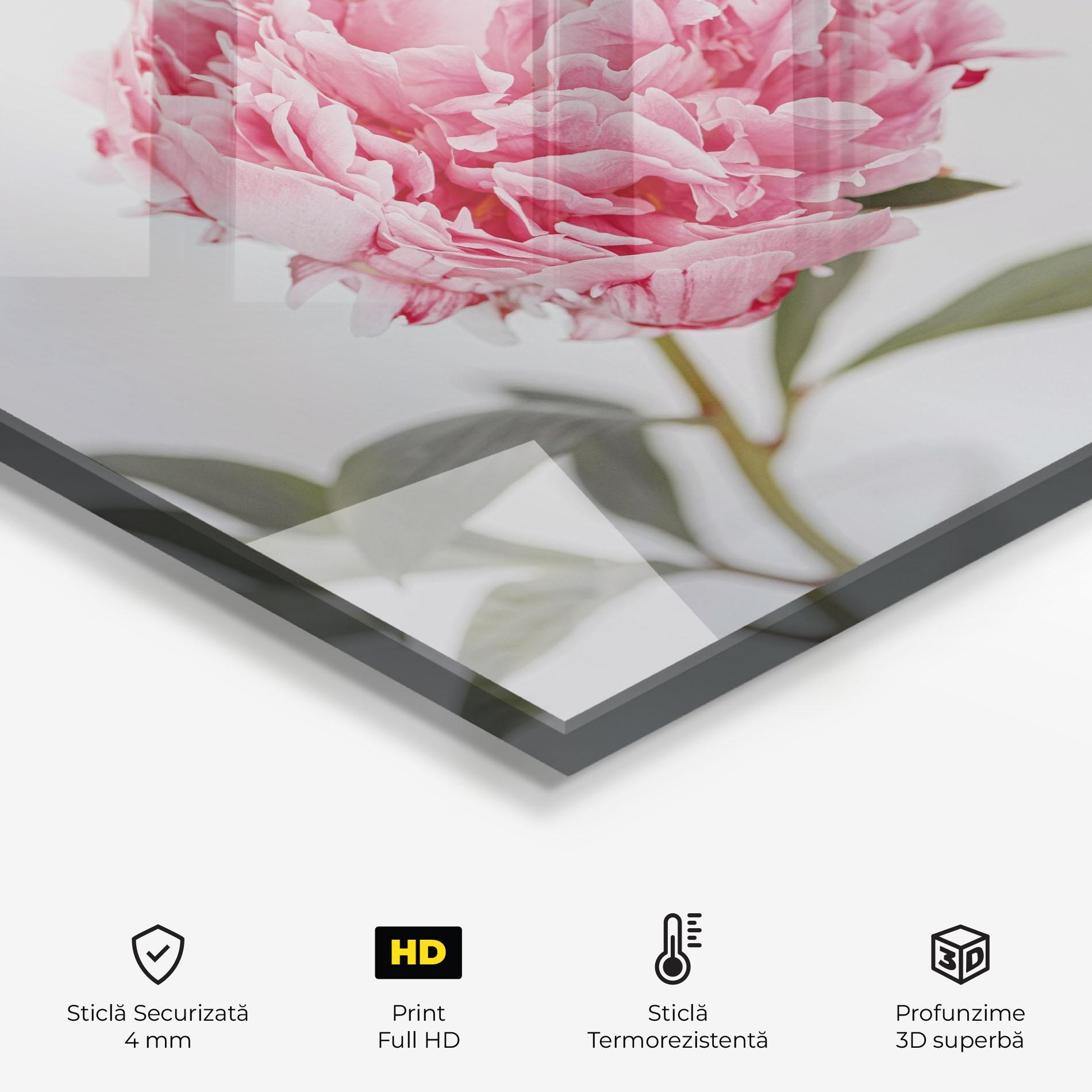 Panou Sticla Bucatarie One Peony mockup 2