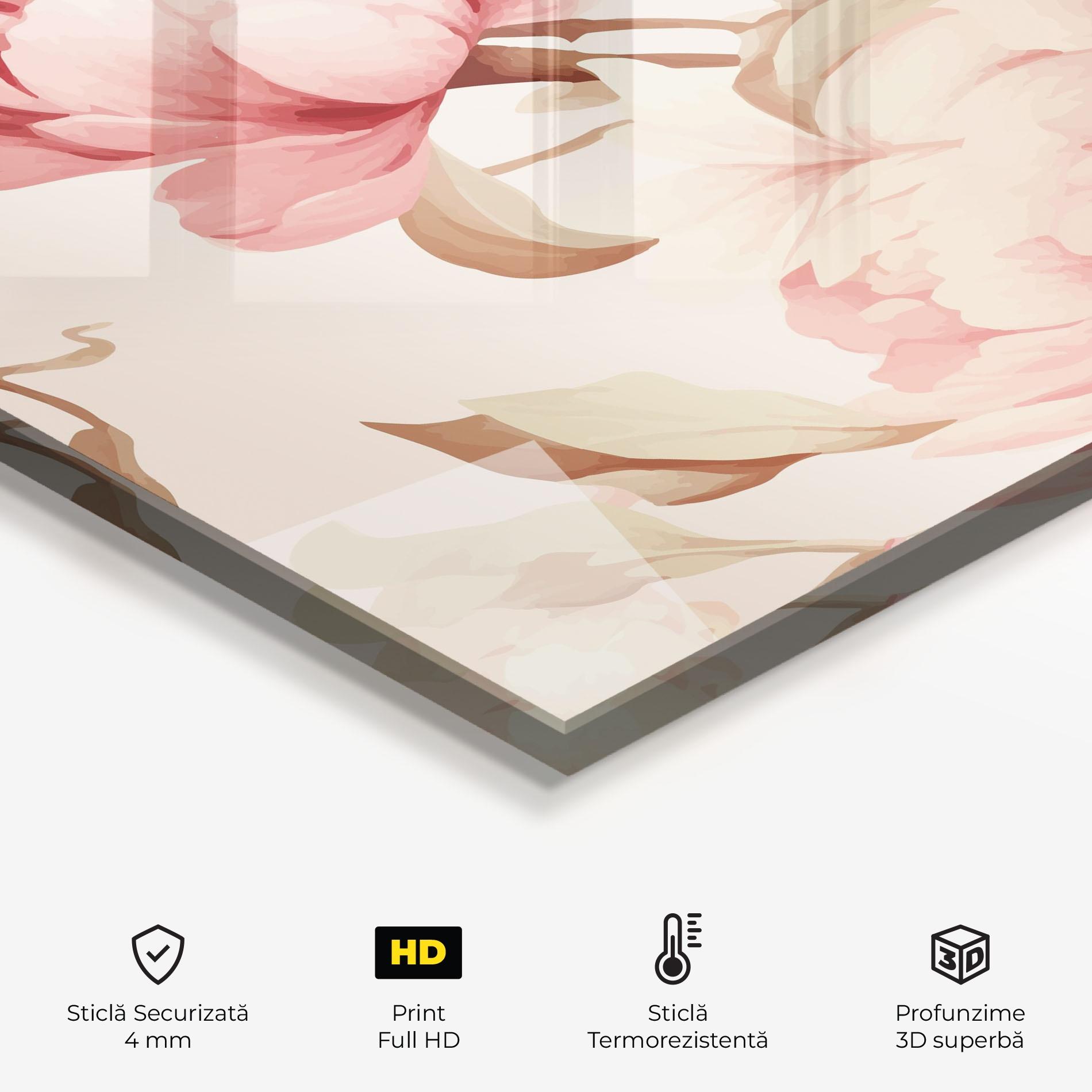 Panou Sticla Bucatarie Pastel Peony mockup 2