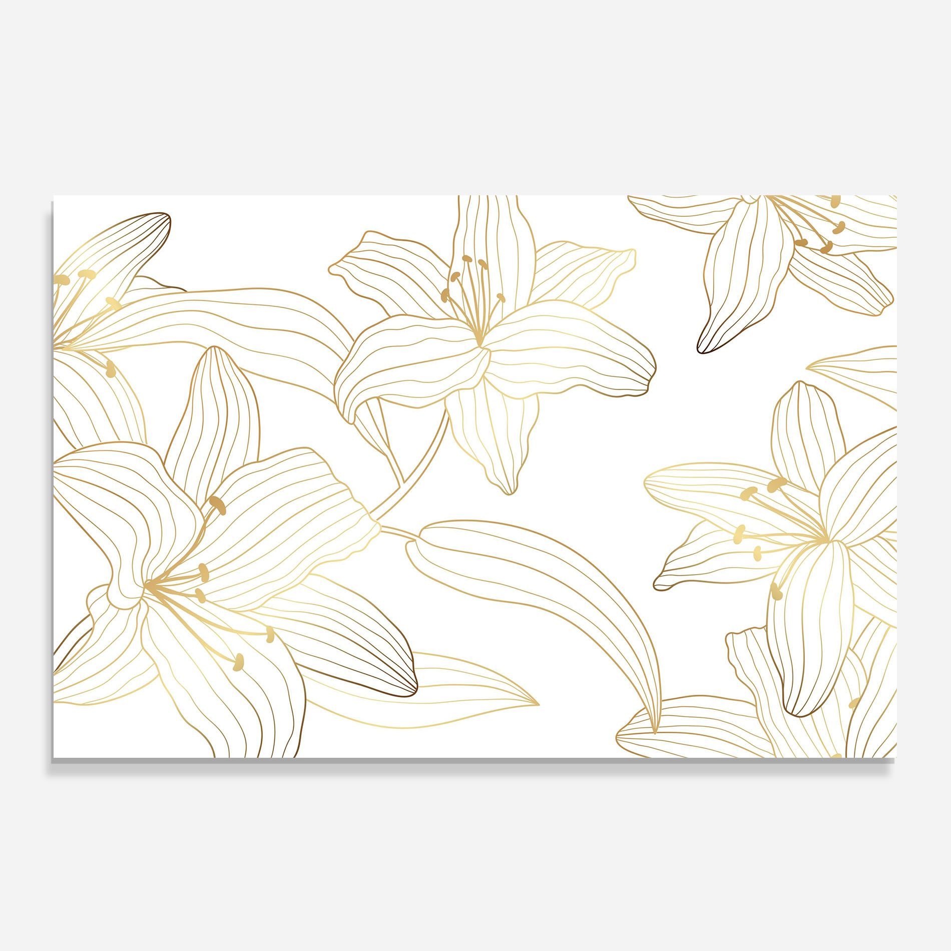 Luxury Golden Lily mockup 0