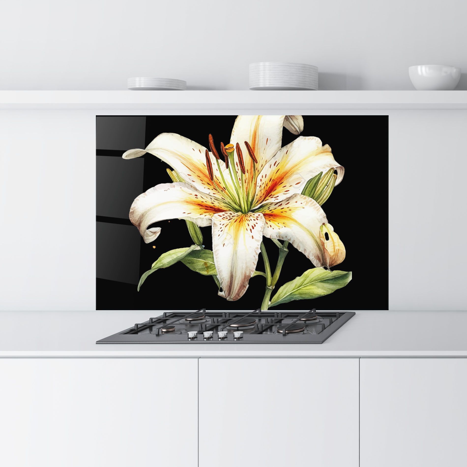 Beautiful White Lily mockup 9