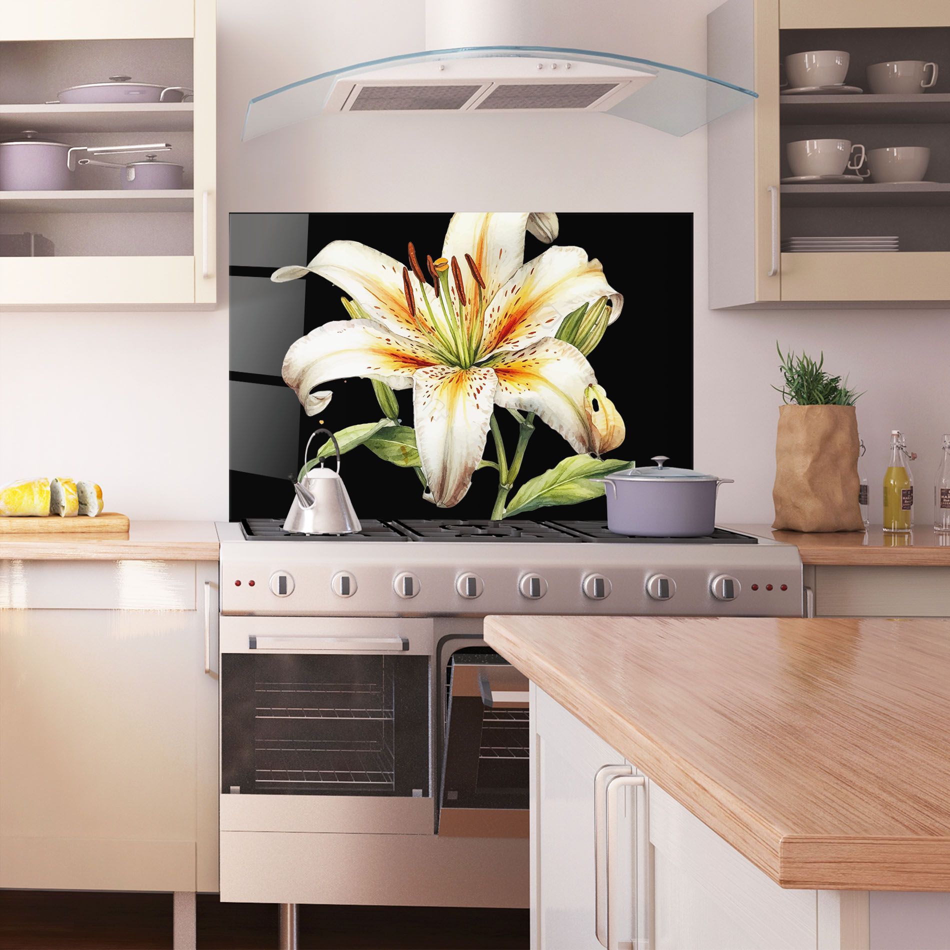 Beautiful White Lily mockup 1