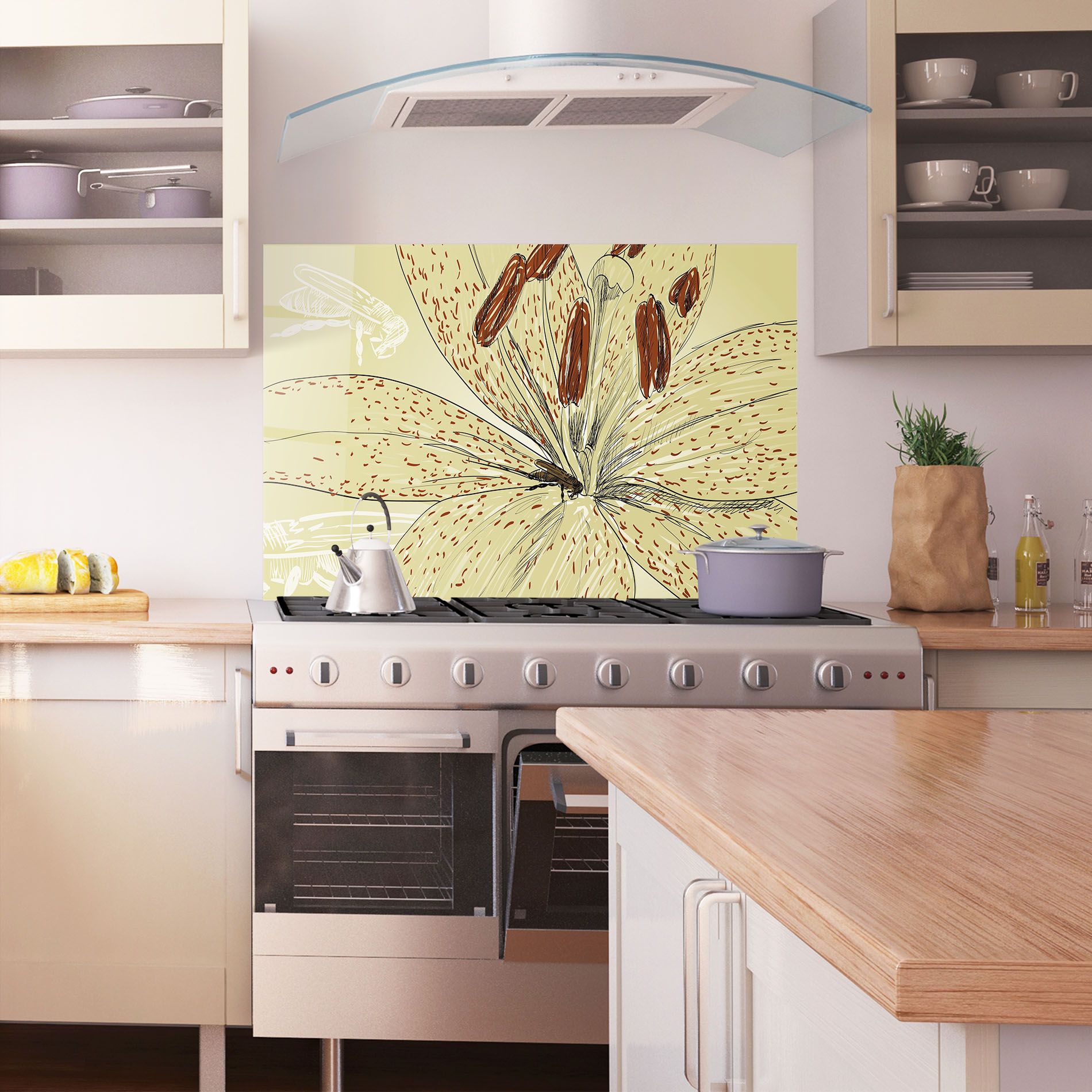 Cream Lily Bee mockup 1