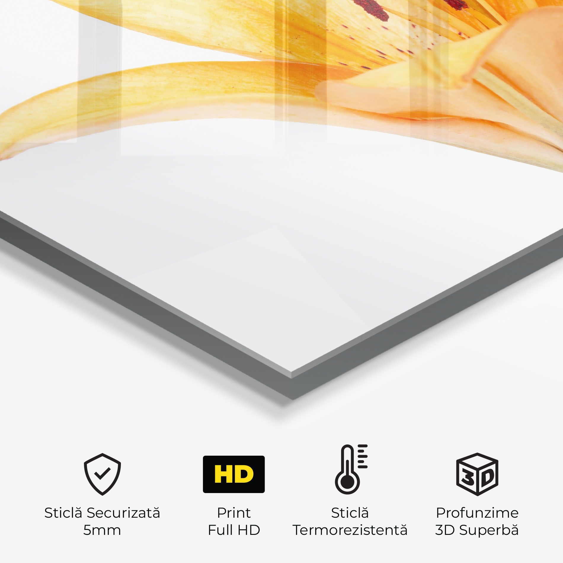 Yellow With Orange Lily mockup 2