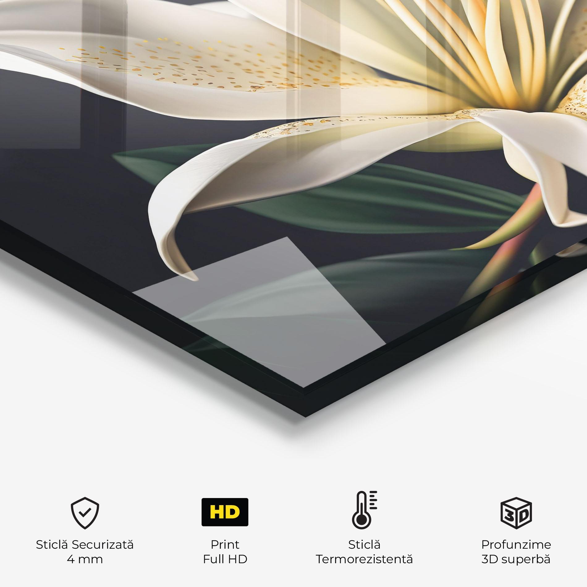 Panou Sticla Bucatarie Big Lily View mockup 2