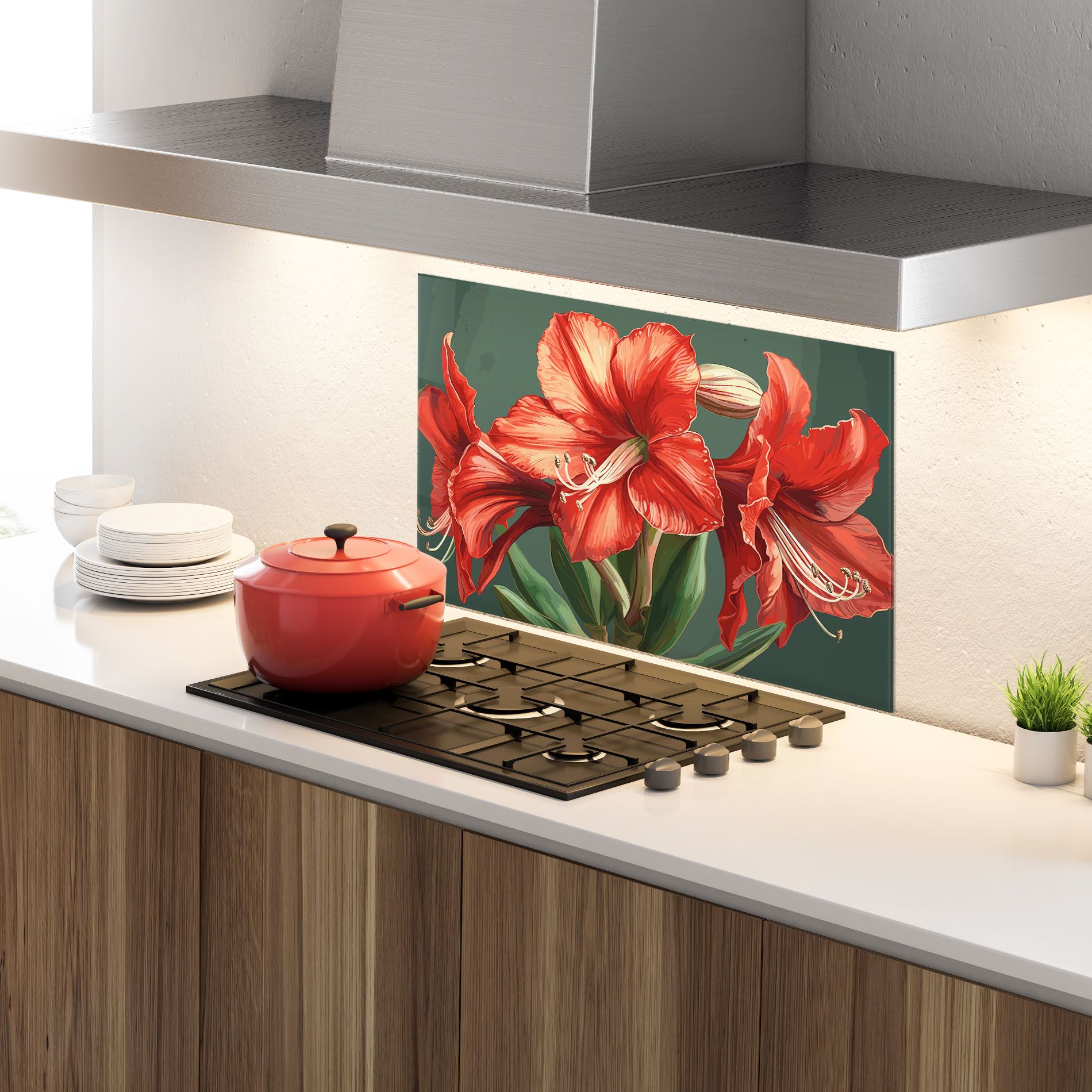 Lily Orange Art mockup 4
