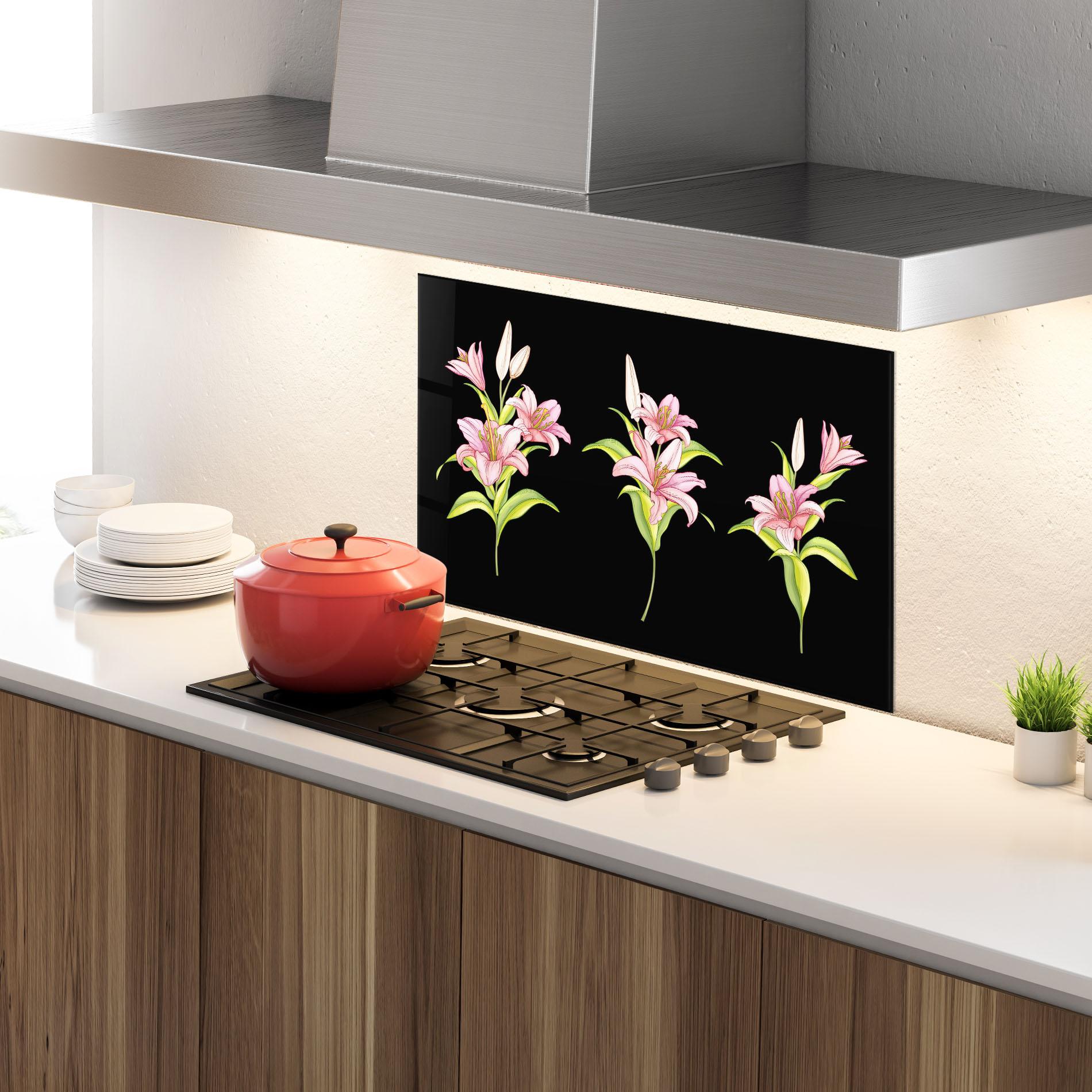 Panou Sticla Bucatarie Lily Set mockup 4