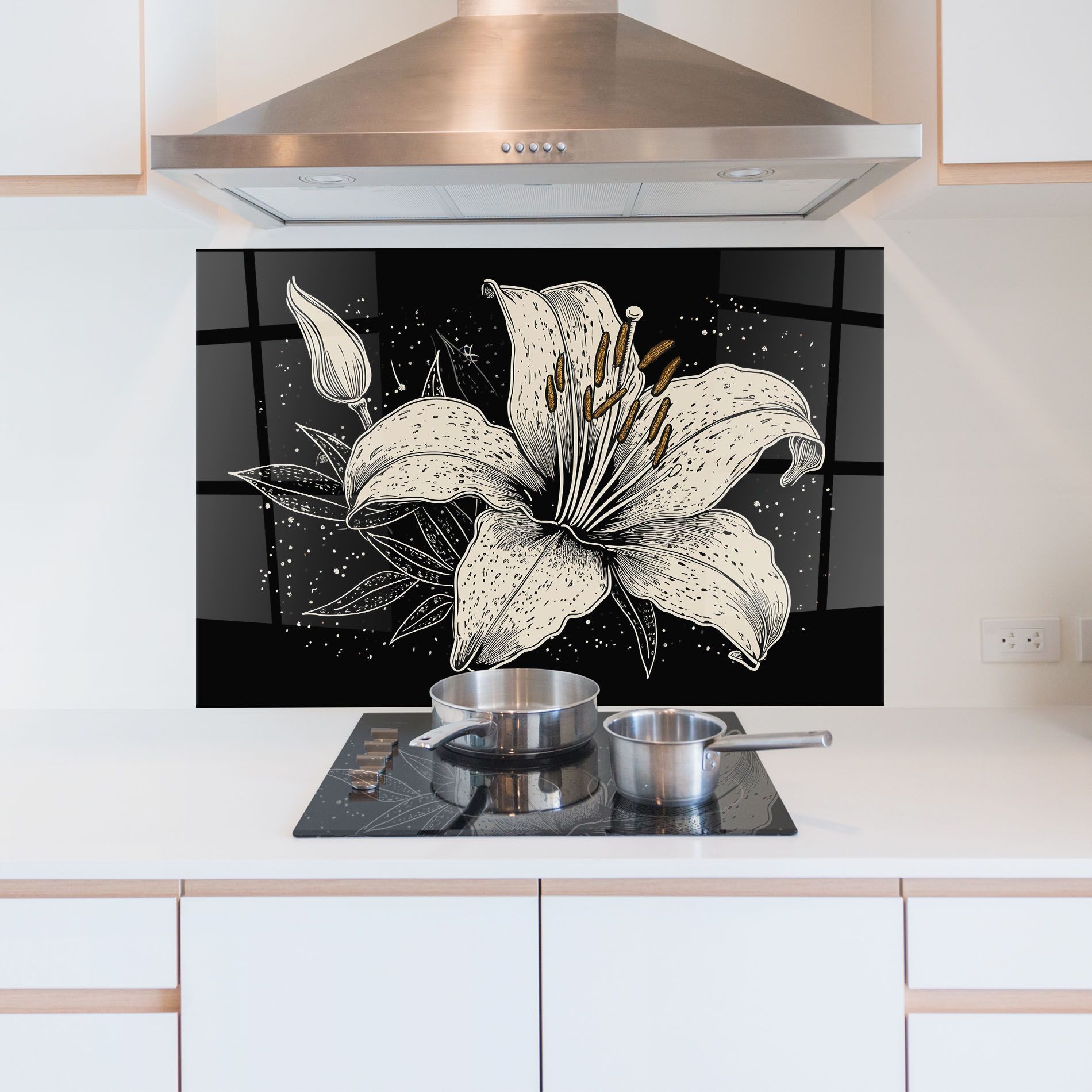 Cream Black Lily mockup 5