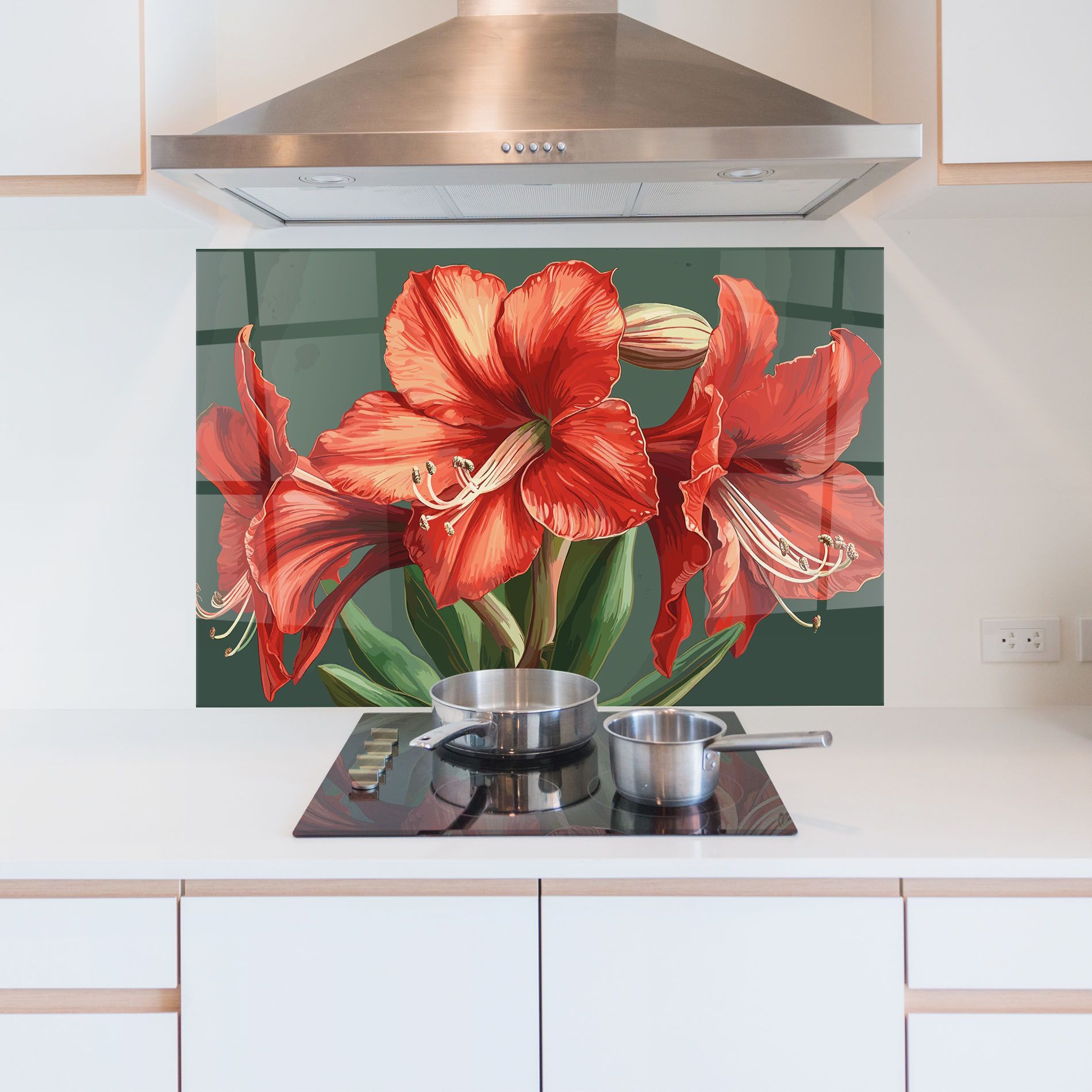 Lily Orange Art mockup 5