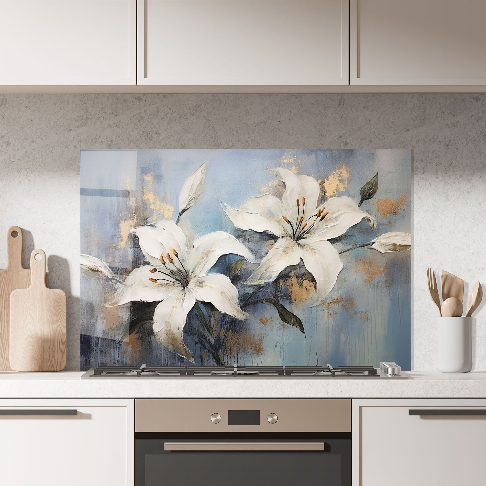 Gold Lily Painting mockup 7