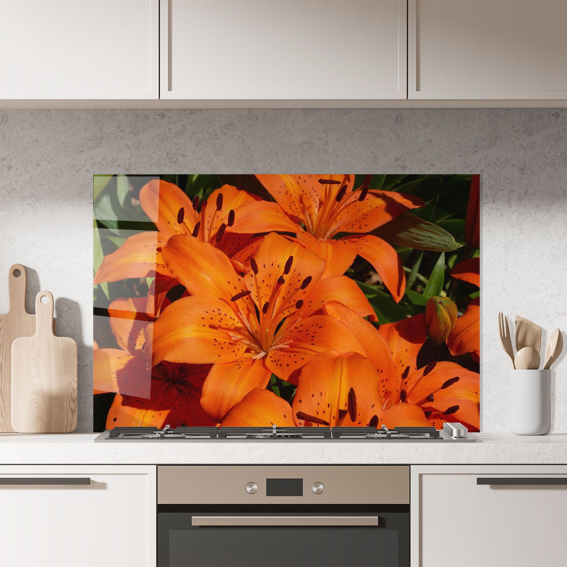 Orange Lily In The Sun mockup 7