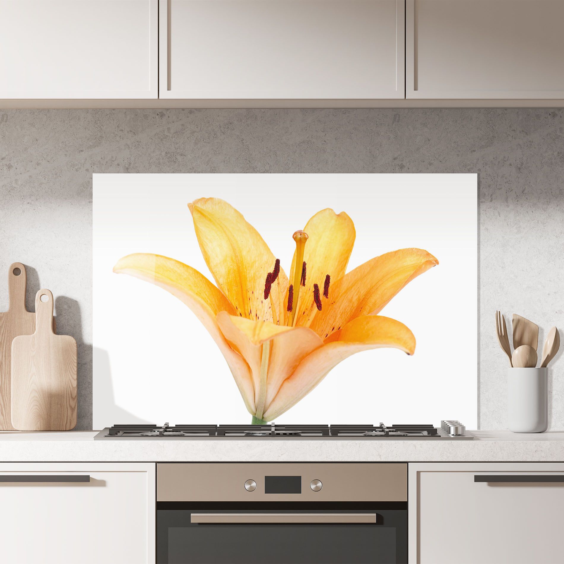 Yellow With Orange Lily mockup 7