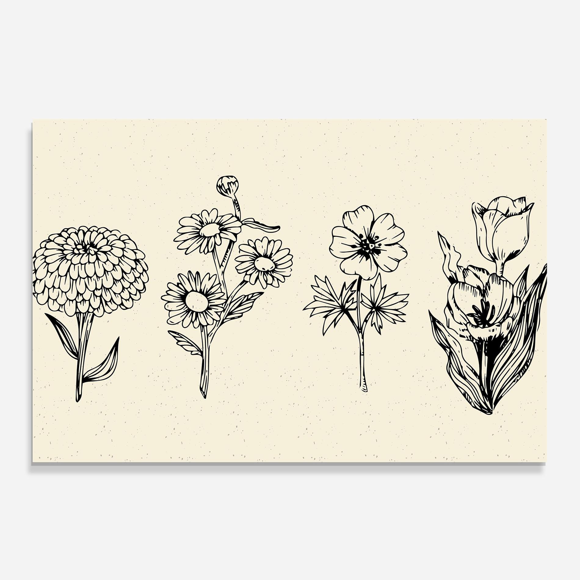 Panou Sticla Bucatarie Black Line Cream mockup 0