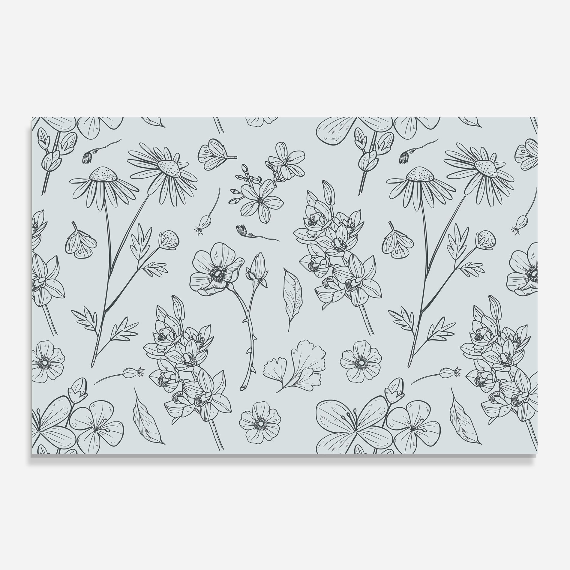 Blue Flower Line mockup 0