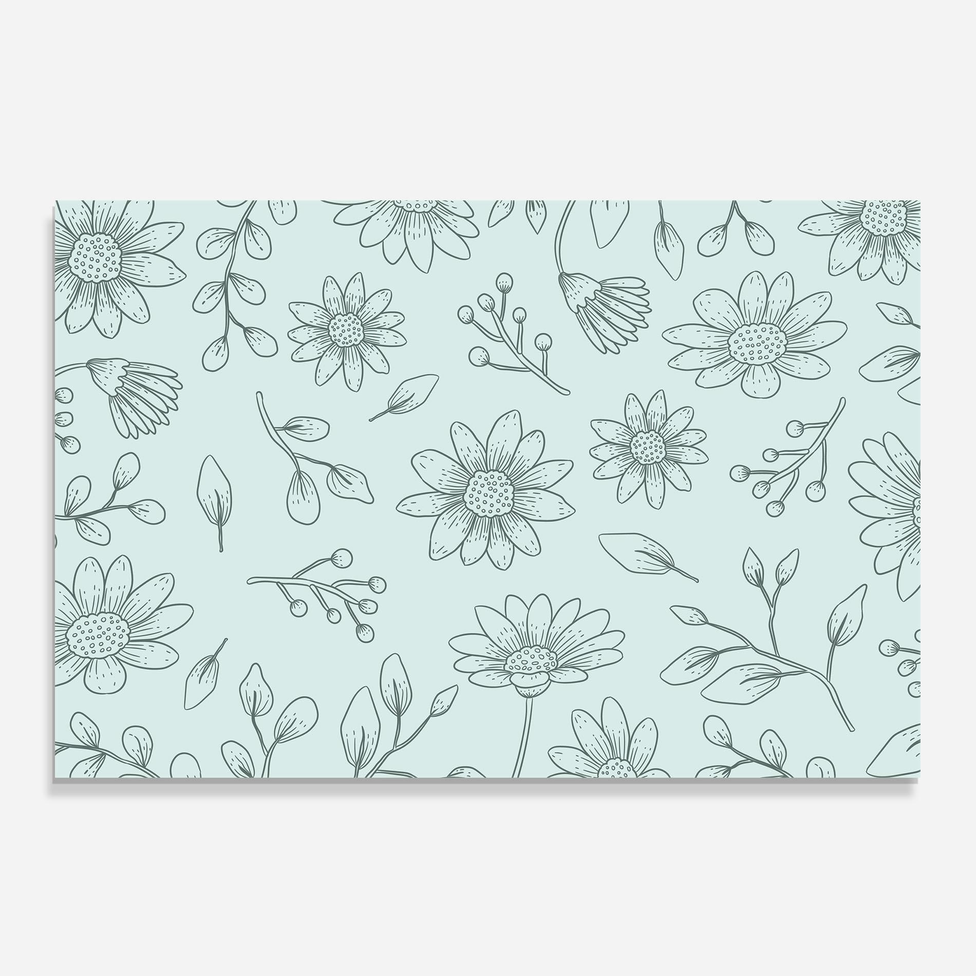 Panou Sticla Bucatarie Blue Grey Line mockup 0