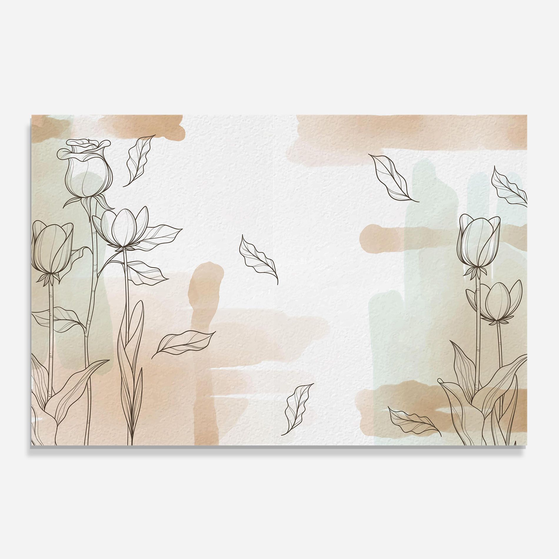 Brown Line Flower mockup 0