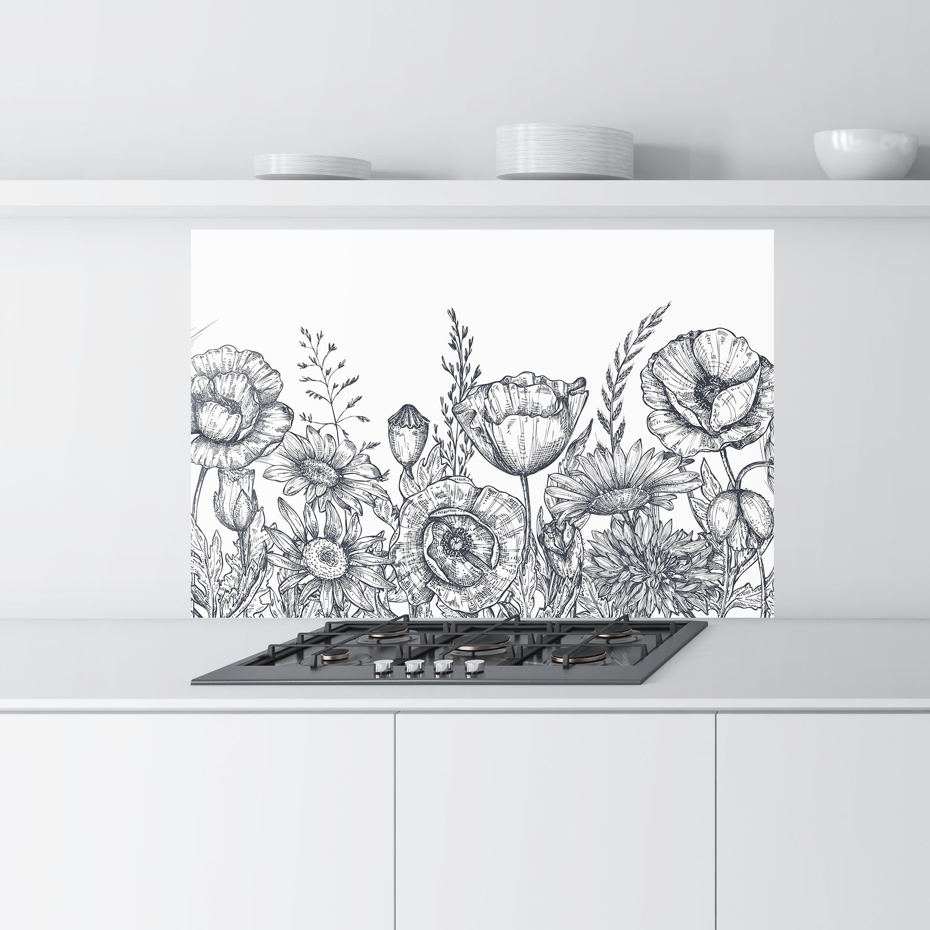 Flower Grey Line mockup 9