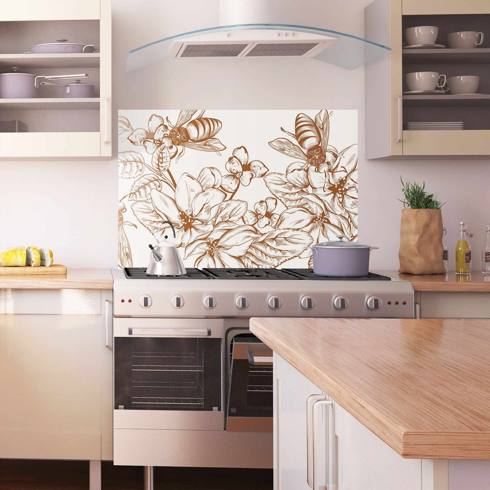 Bee Flower Line mockup 1