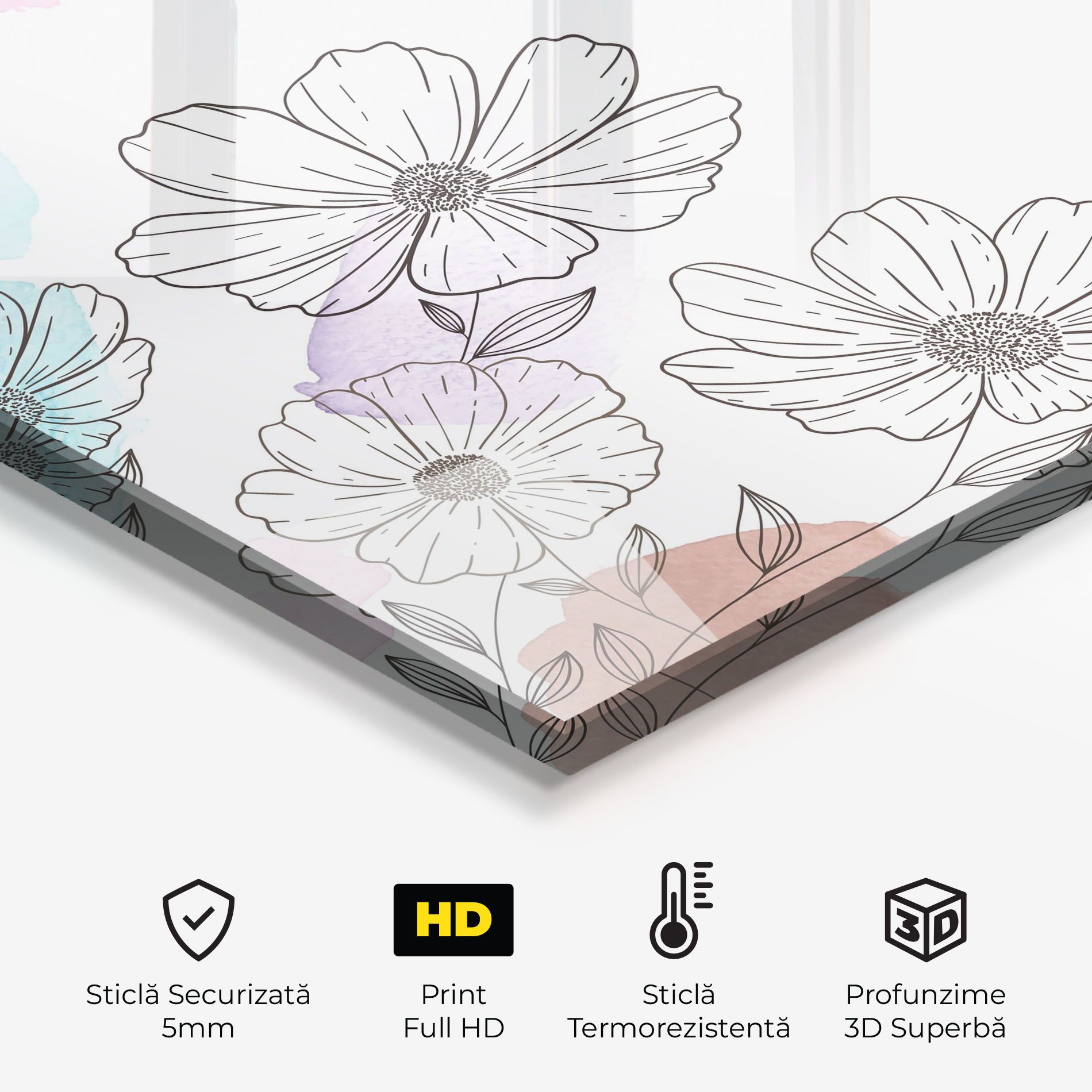 Grey Colorful Flower mockup 2