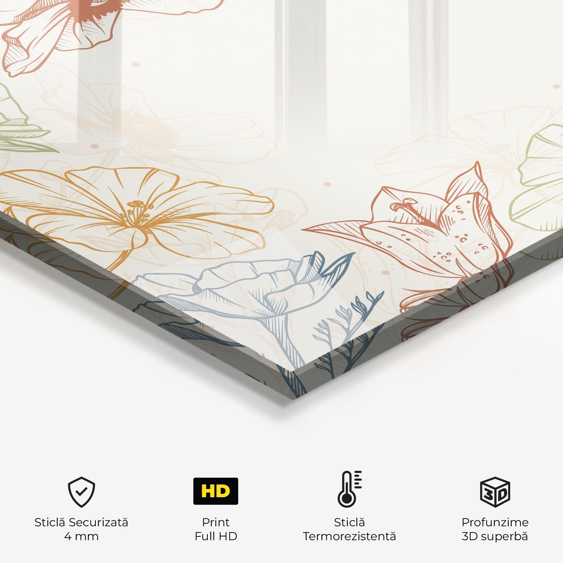 Panou Sticla Bucatarie Color Mix Line mockup 2